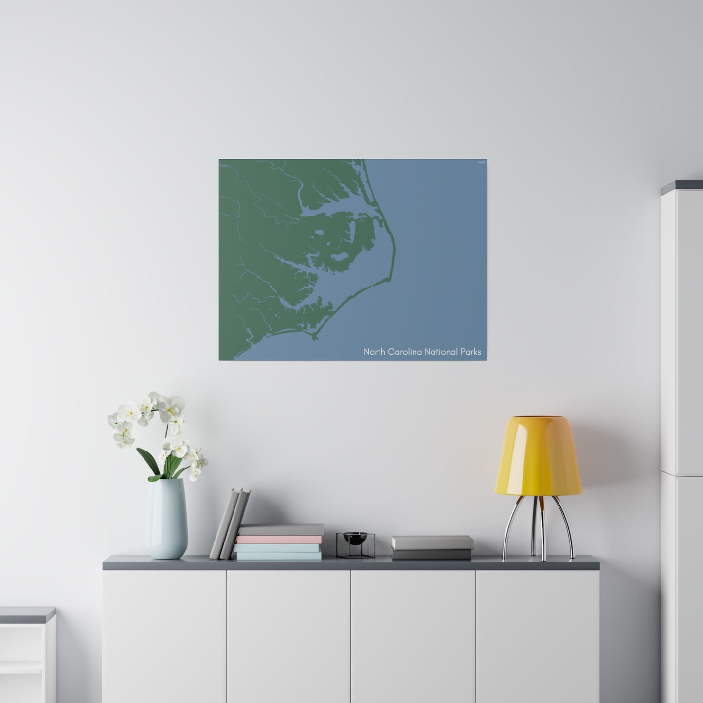 North Carolina National Parks Matte Canvas, Stretched, 0.75"