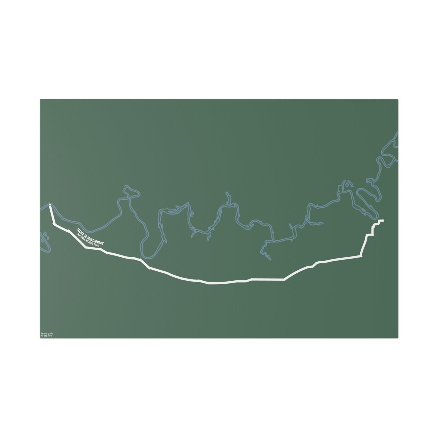 Selma to Montgomery National Historic Trail Matte Canvas, Stretched, 0.75"