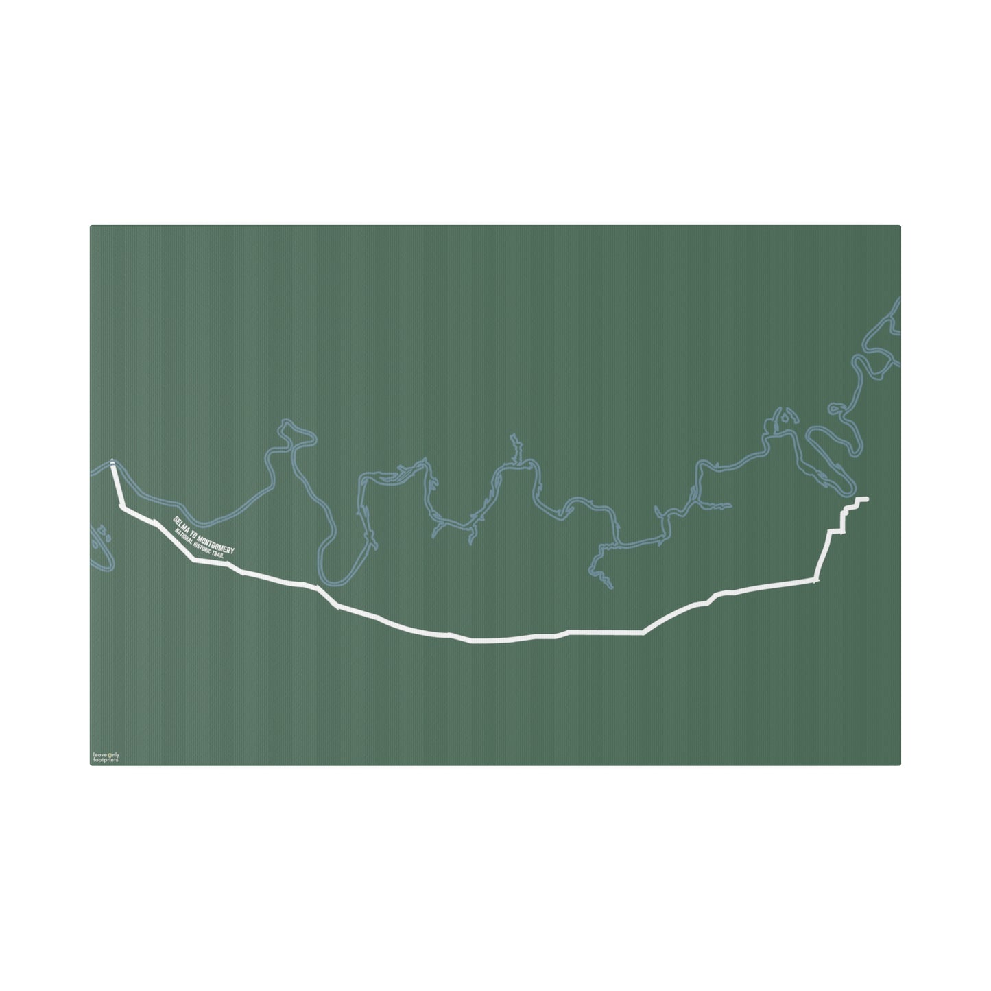 Selma to Montgomery National Historic Trail Matte Canvas, Stretched, 0.75"