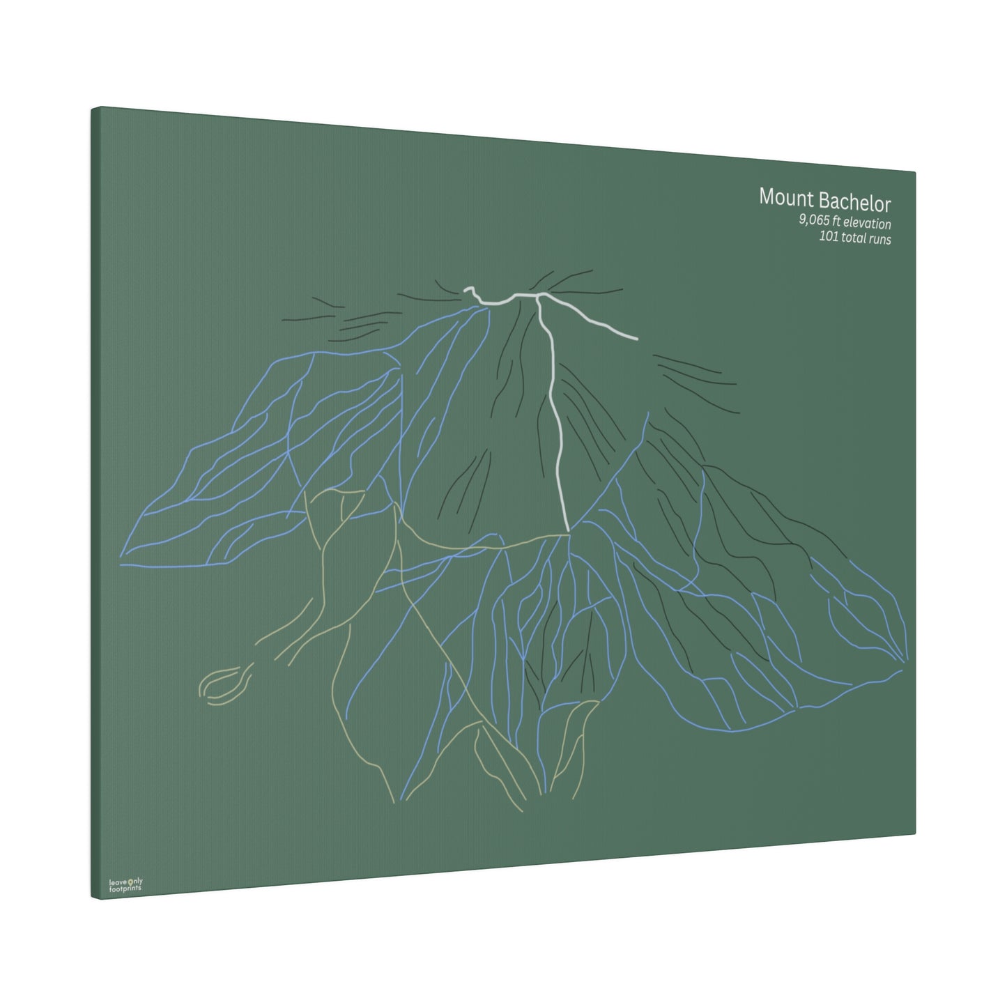 Mount Bachelor Matte Canvas, Stretched, 0.75"