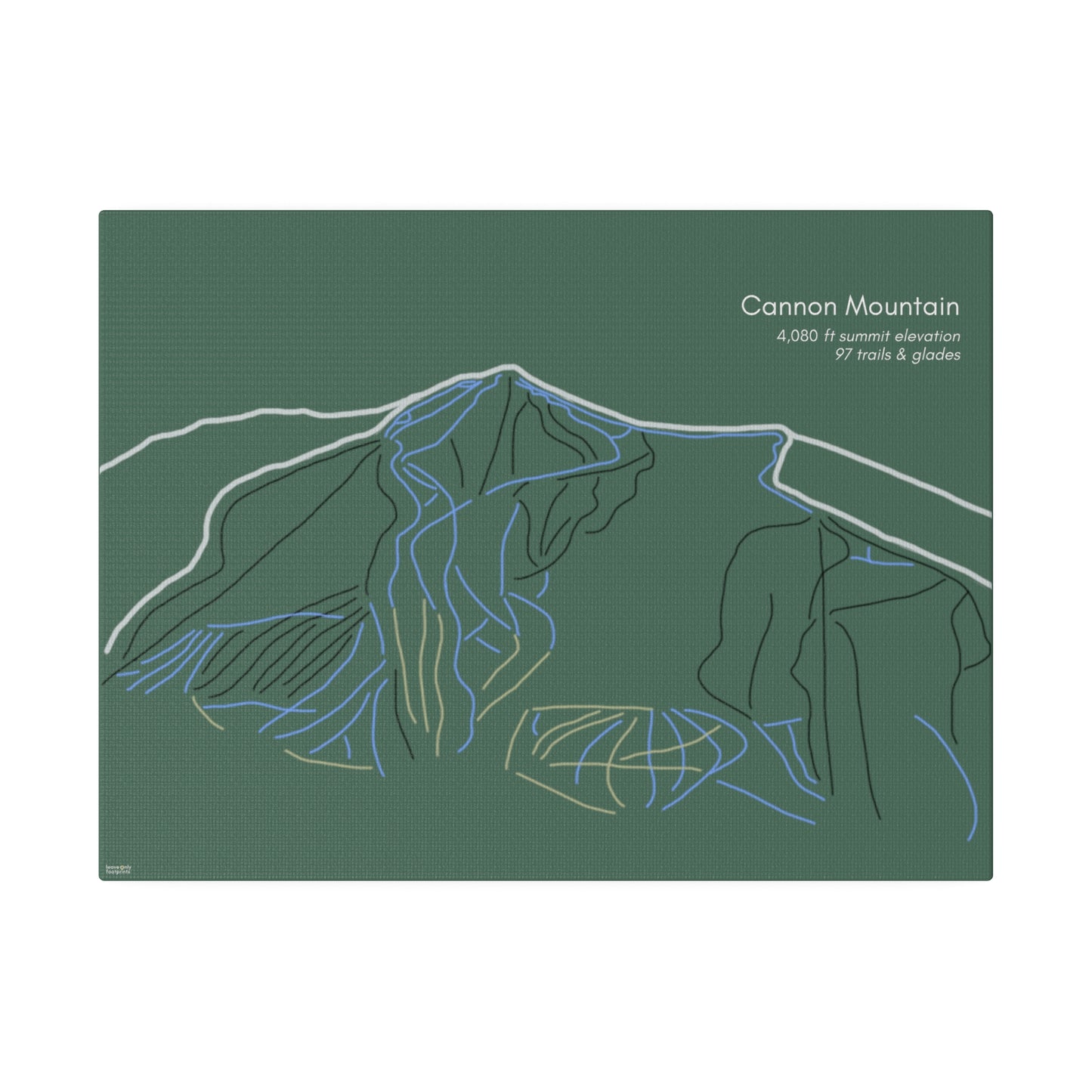 Cannon Mountain Matte Canvas, Stretched, 0.75"