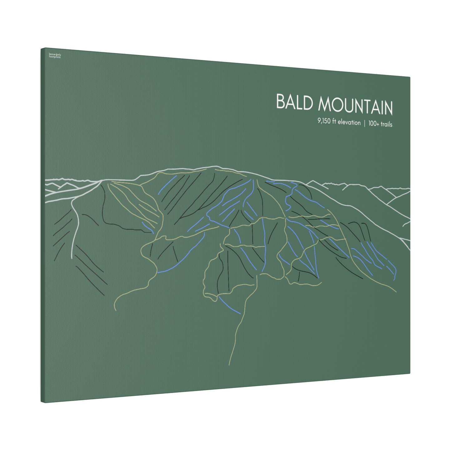 Bald Mountain Matte Canvas, Stretched, 0.75"