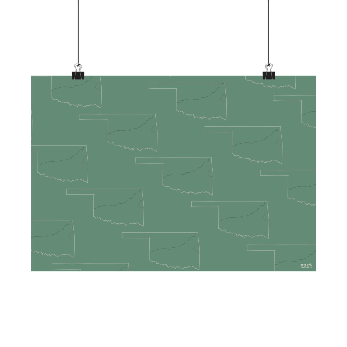 Oklahoma National Trails Horizontal Print