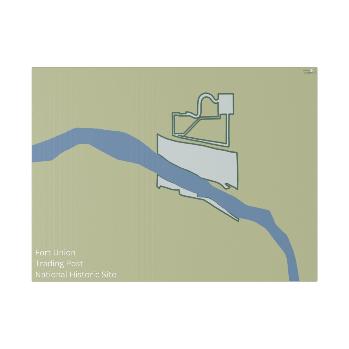 Fort Union Trading Post National Historic Site Matte Canvas, Stretched, 0.75"