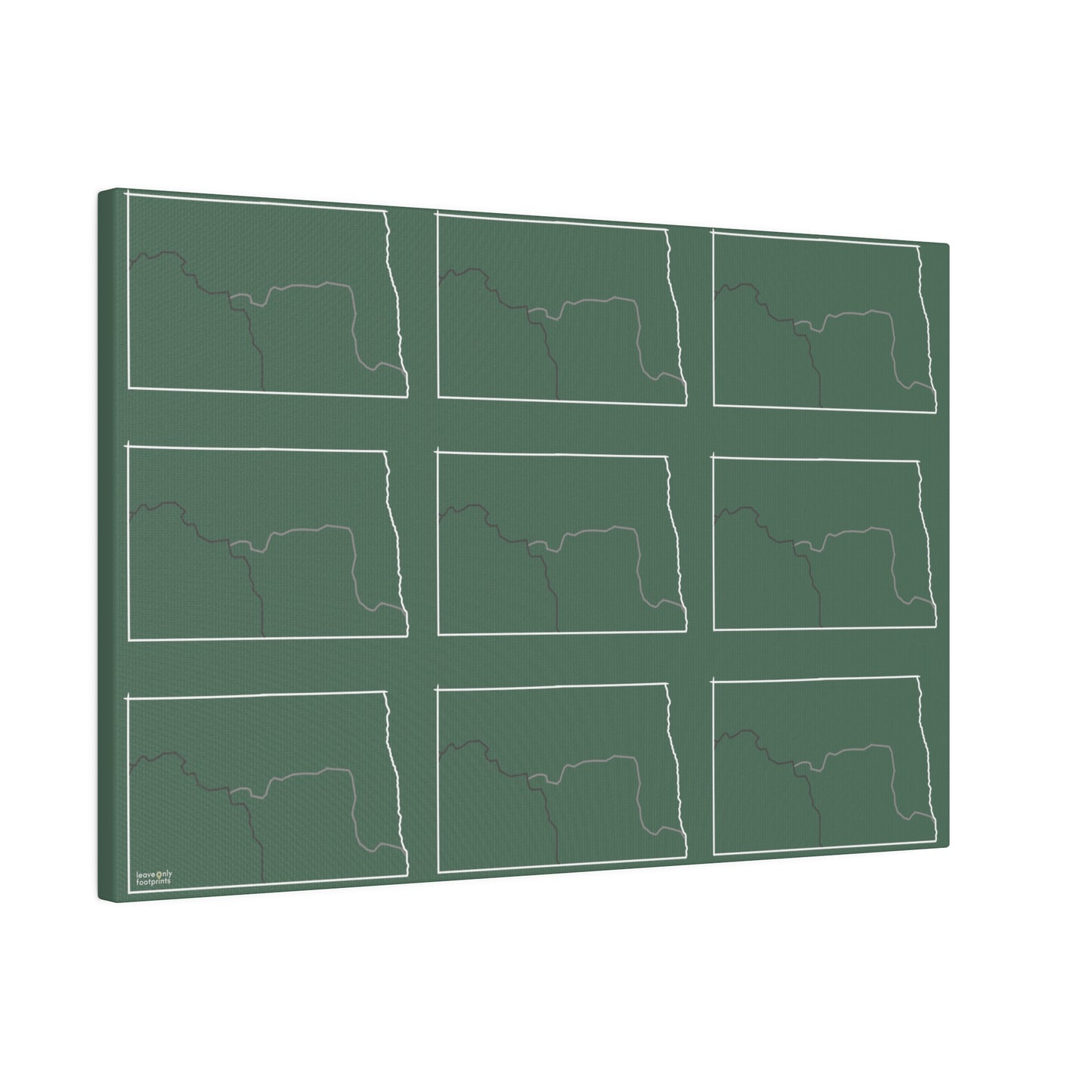 North Dakota National Trails Matte Canvas, Stretched, 0.75"