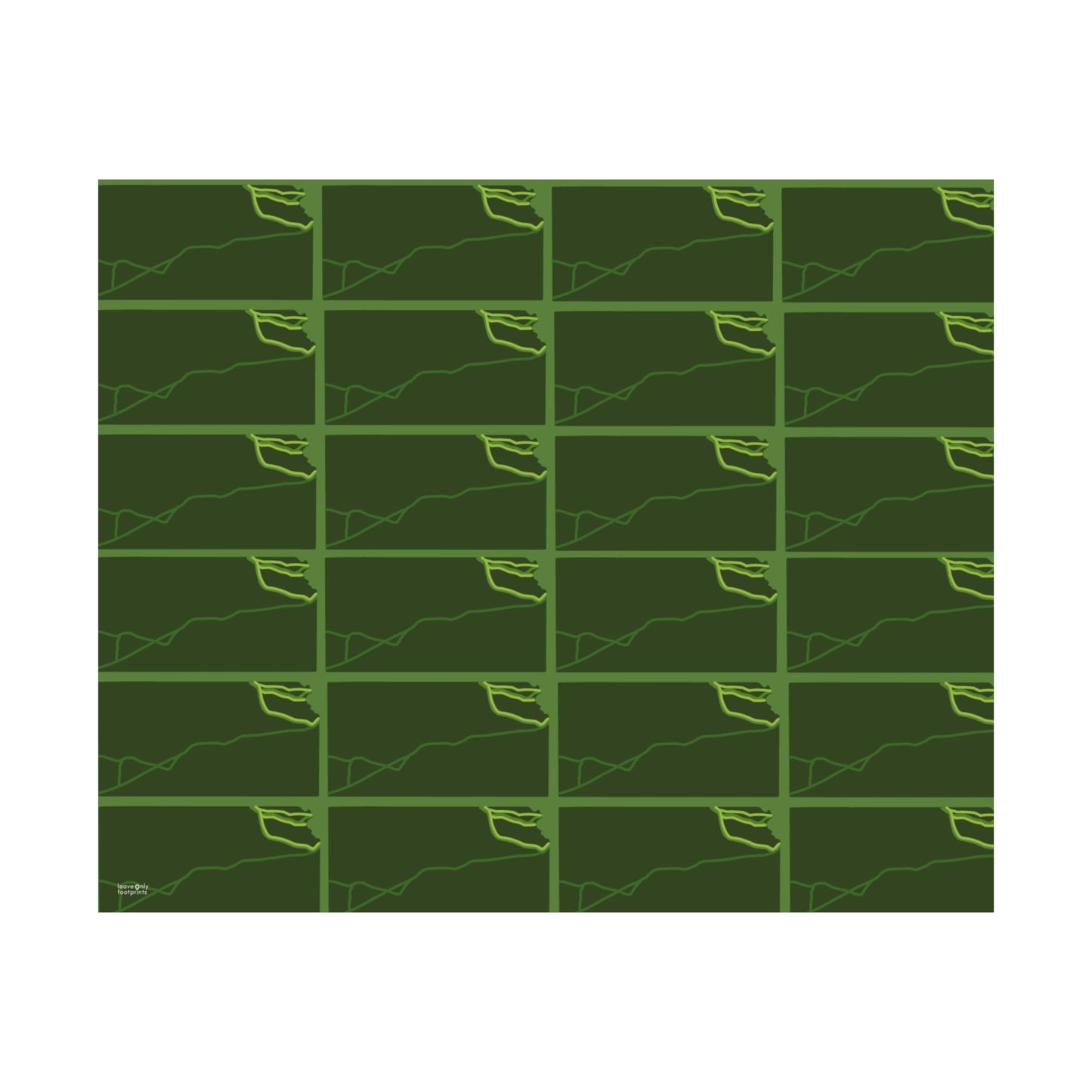 Kansas National Trails Patterned Horizontal Print