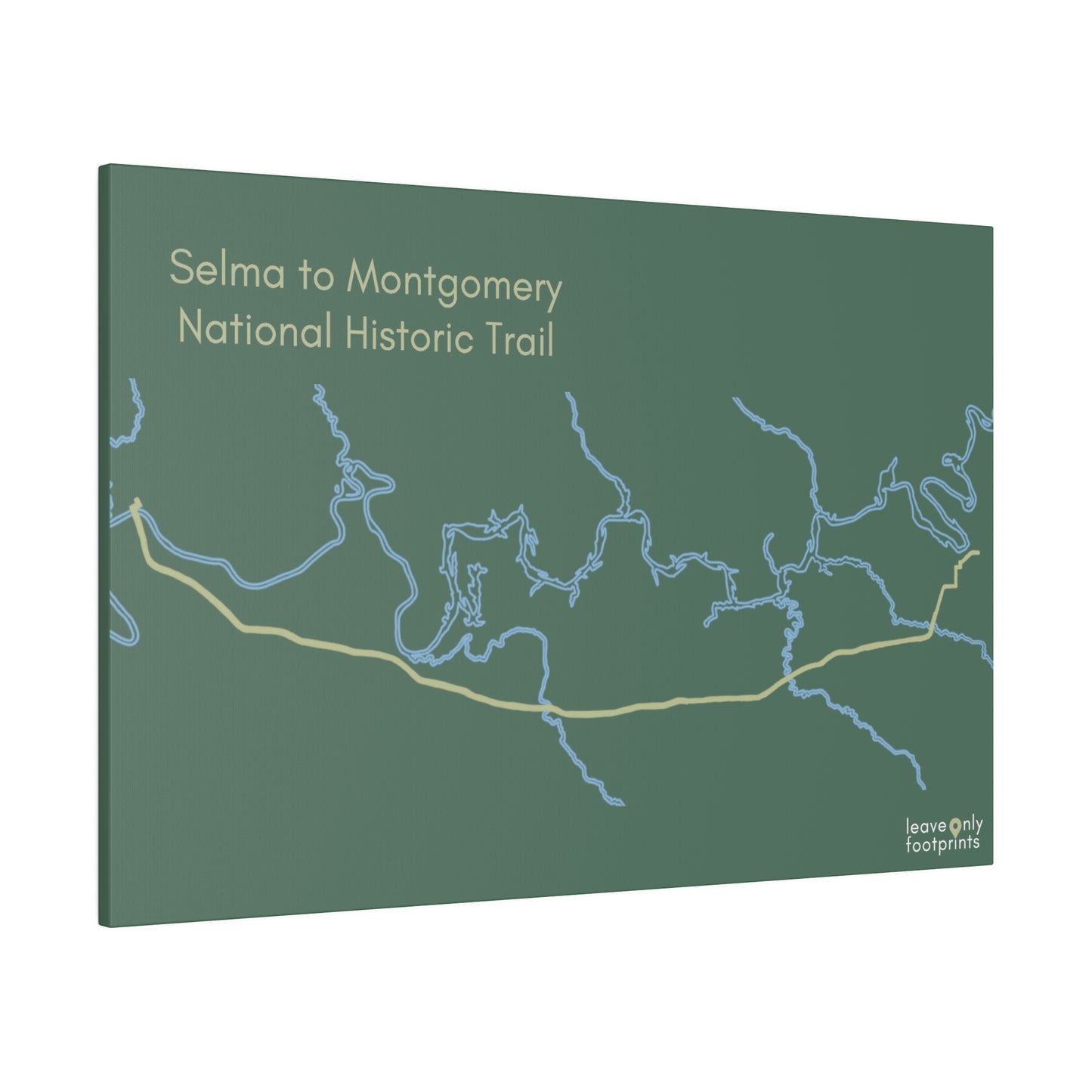 Selma to Montgomery National Historic Trail Matte Canvas, Stretched, 0.75"
