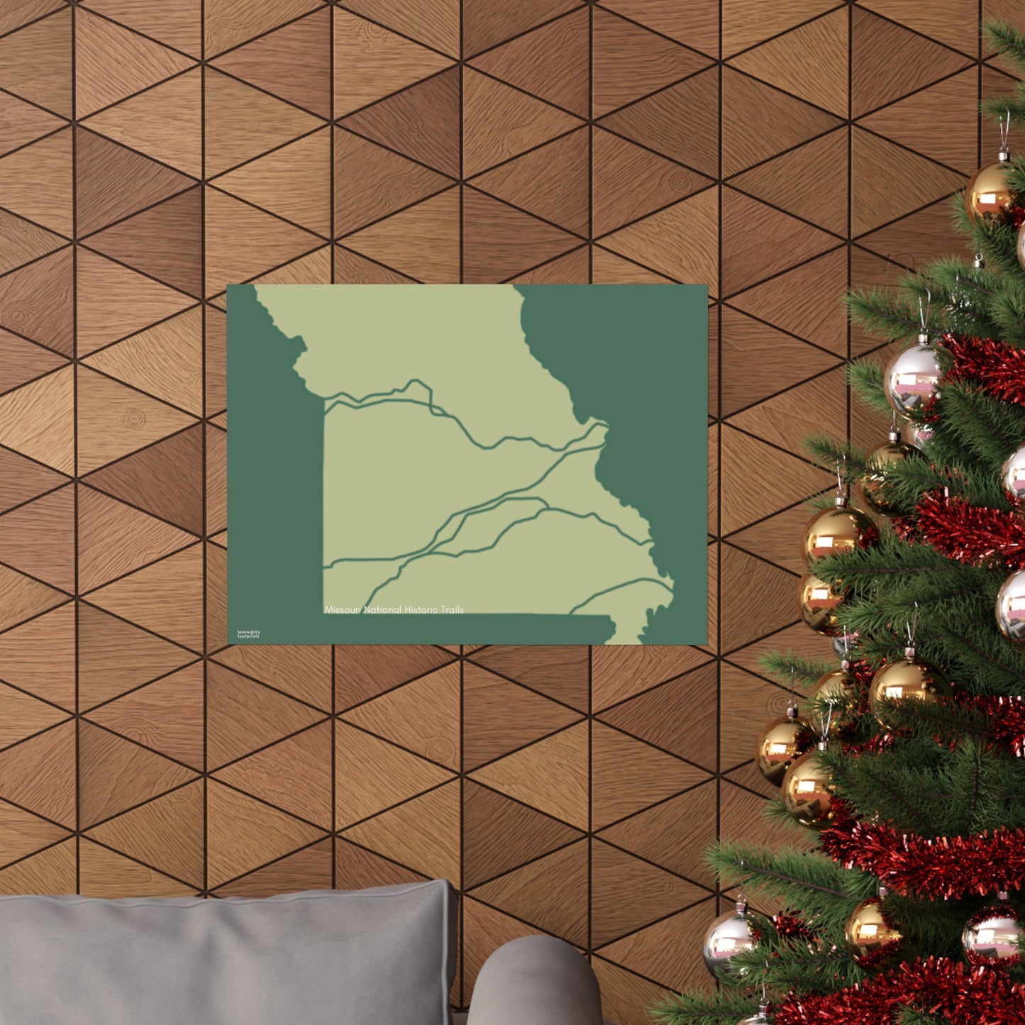 Missouri National Historic Trails Horizontal Print