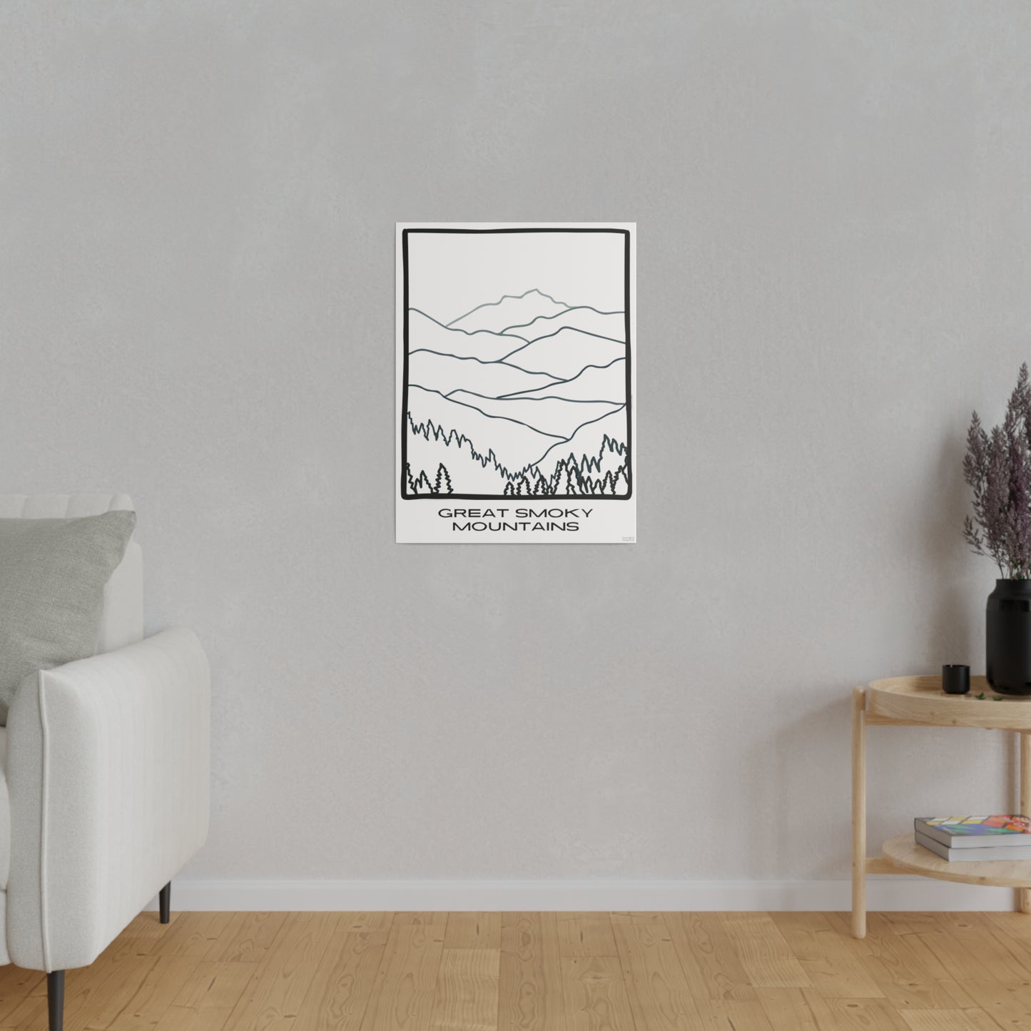 Great Smoky Mountains Matte Canvas, Stretched, 0.75"