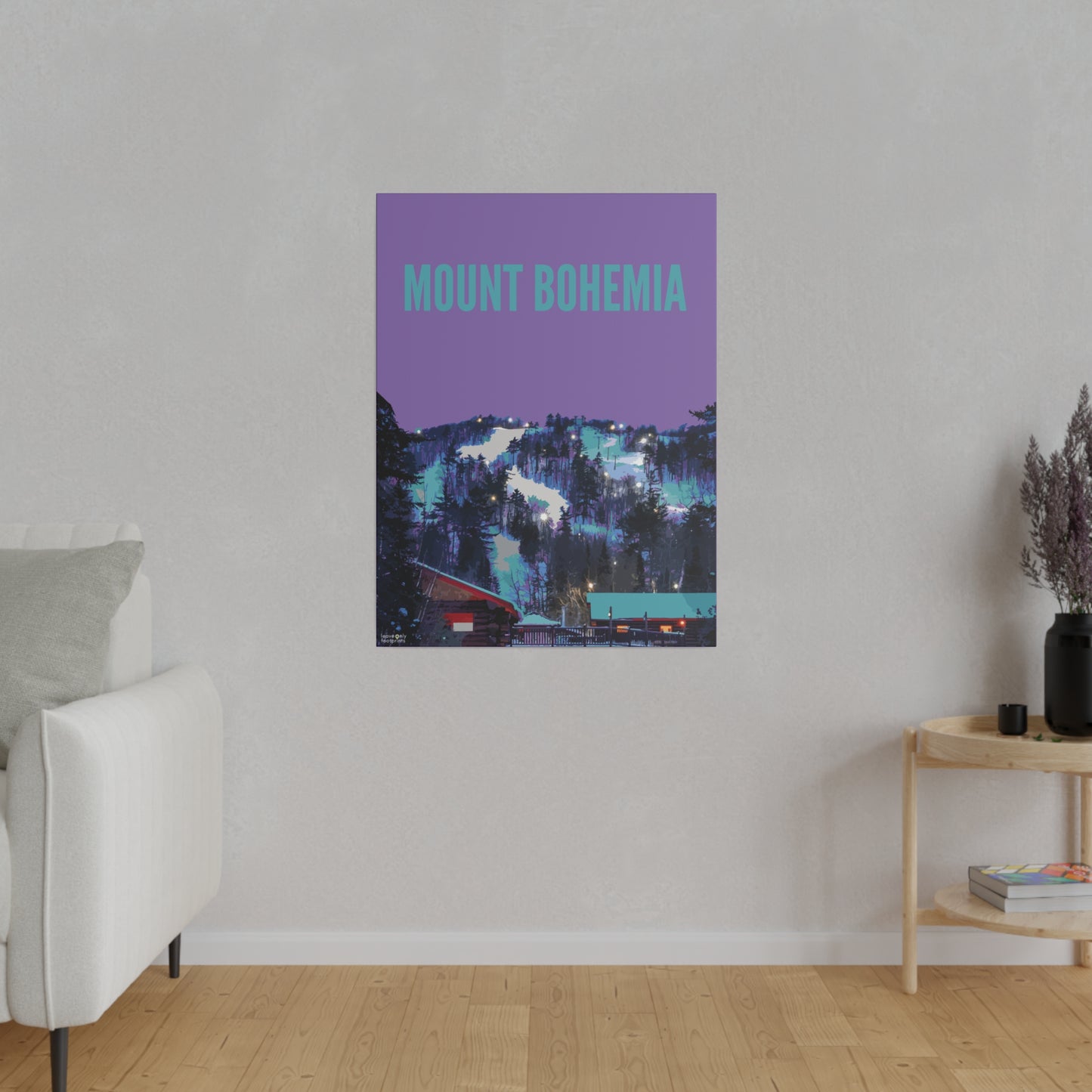 Mount Bohemia Matte Canvas, Stretched, 0.75"