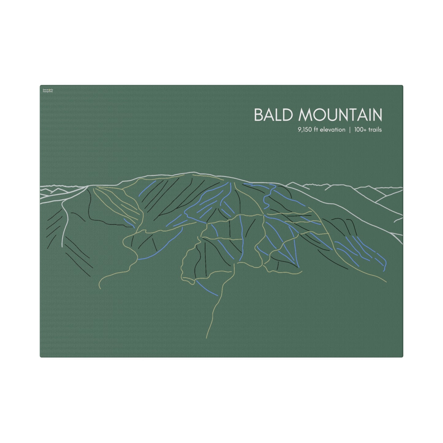 Bald Mountain Matte Canvas, Stretched, 0.75"