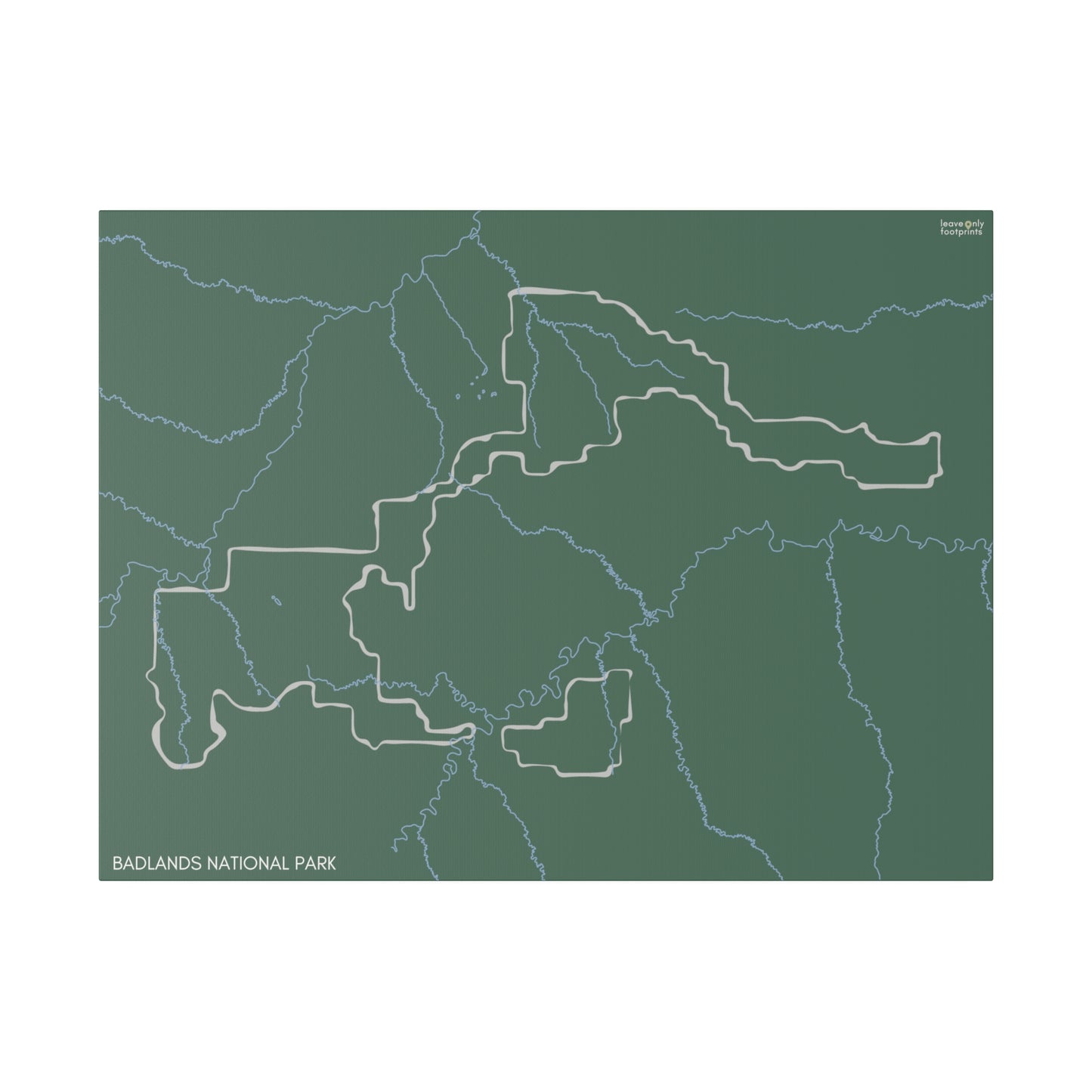 Badlands National Park Matte Canvas, Stretched, 0.75"
