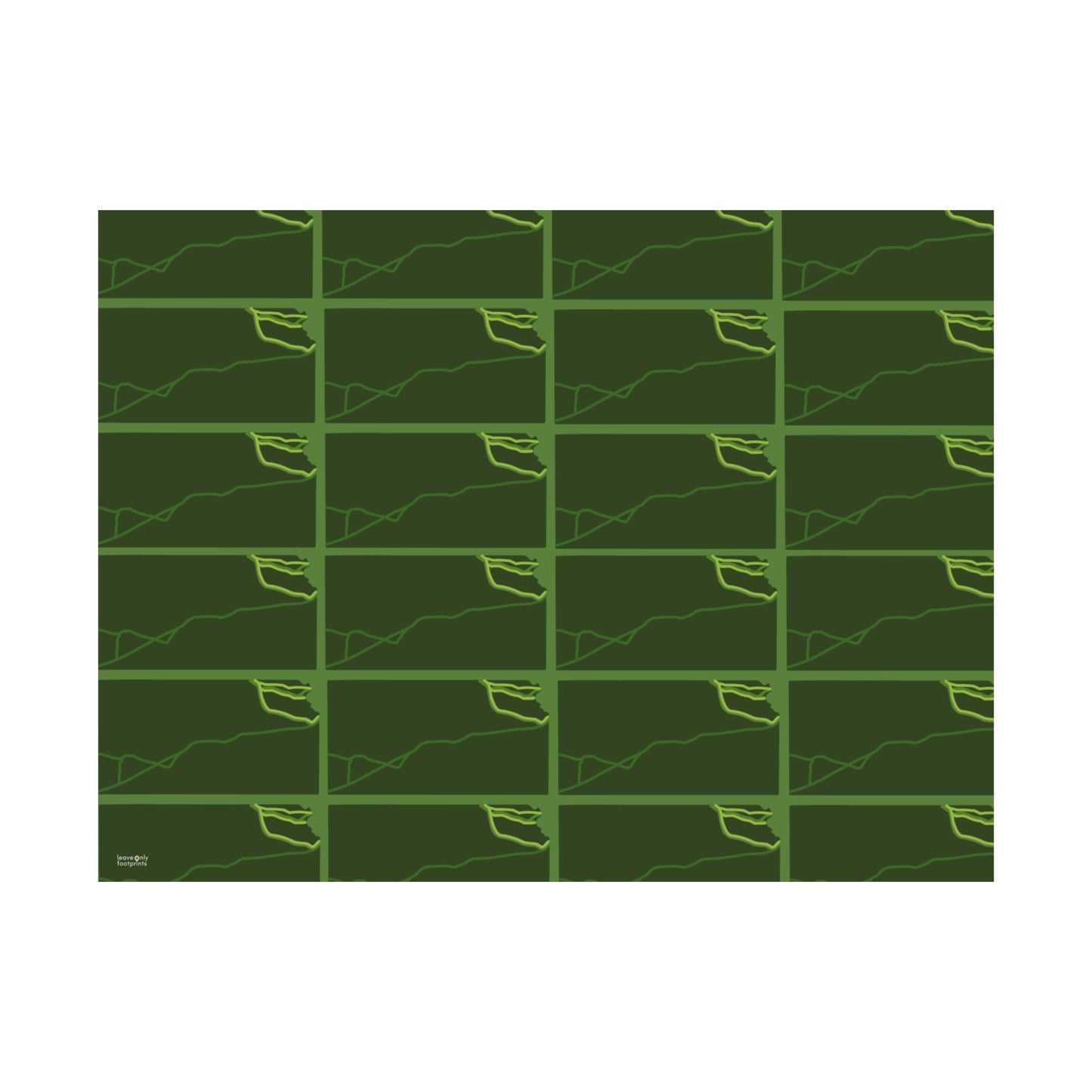 Kansas National Trails Patterned Horizontal Print