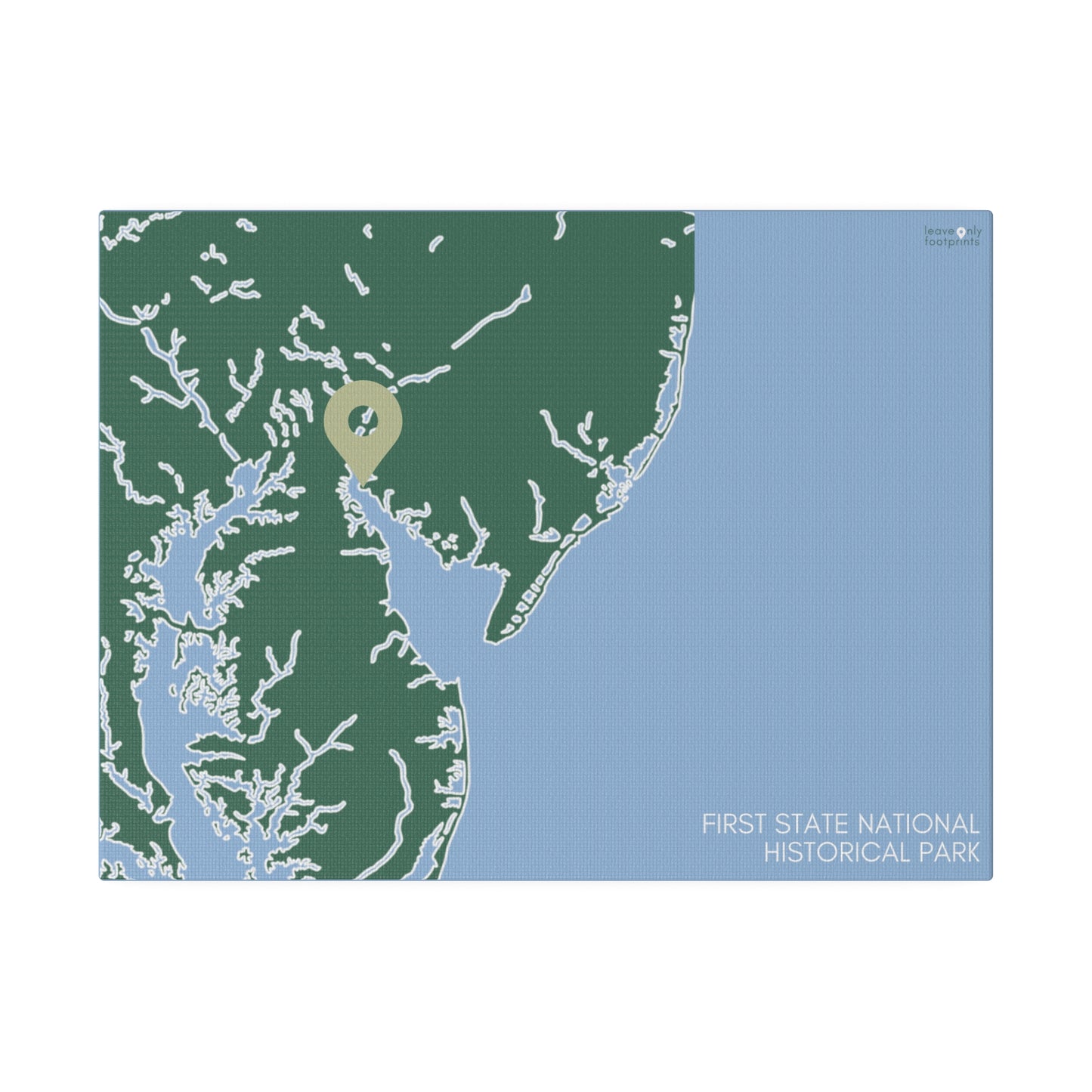 First State National Historical Park Matte Canvas, Stretched, 0.75"