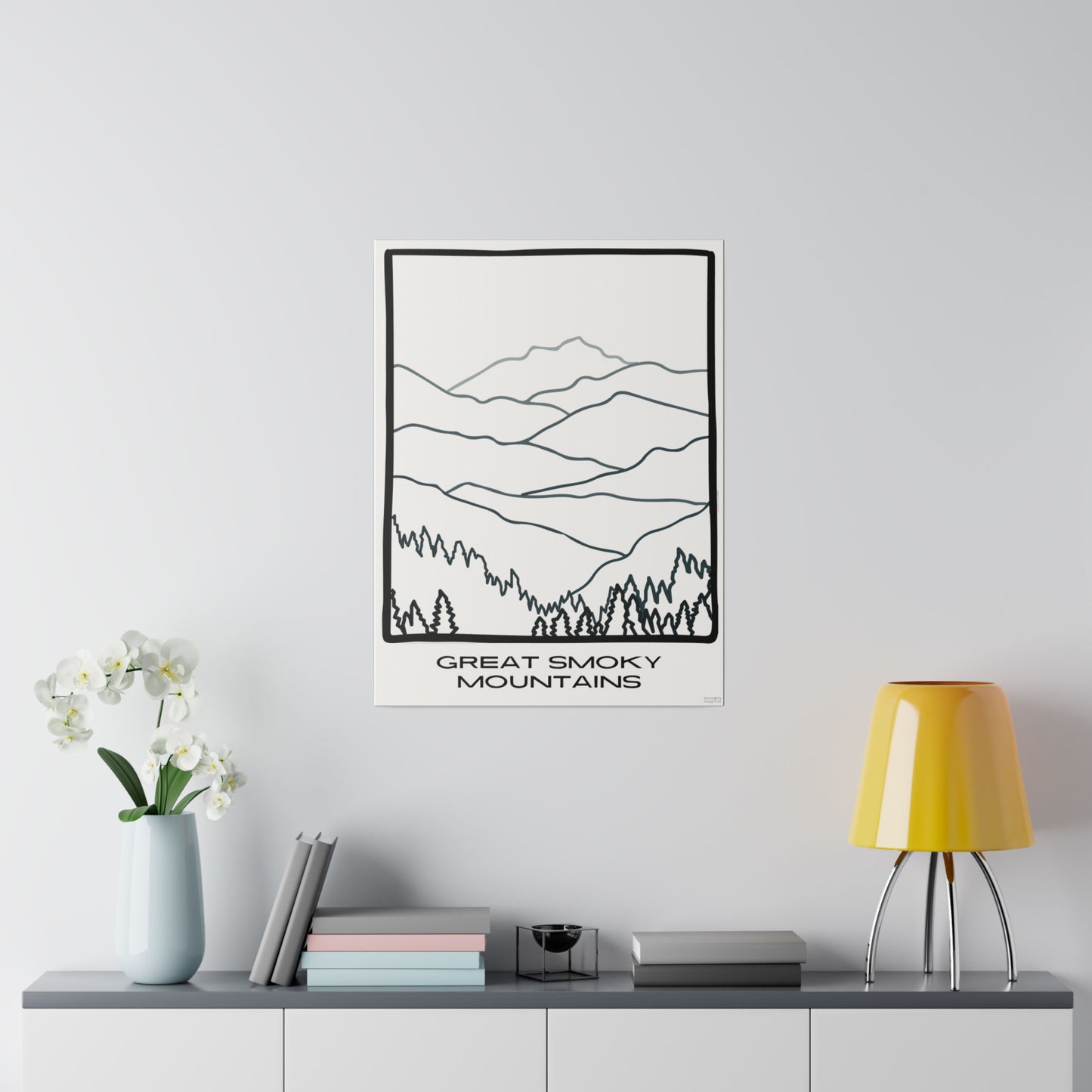 Great Smoky Mountains Matte Canvas, Stretched, 0.75"