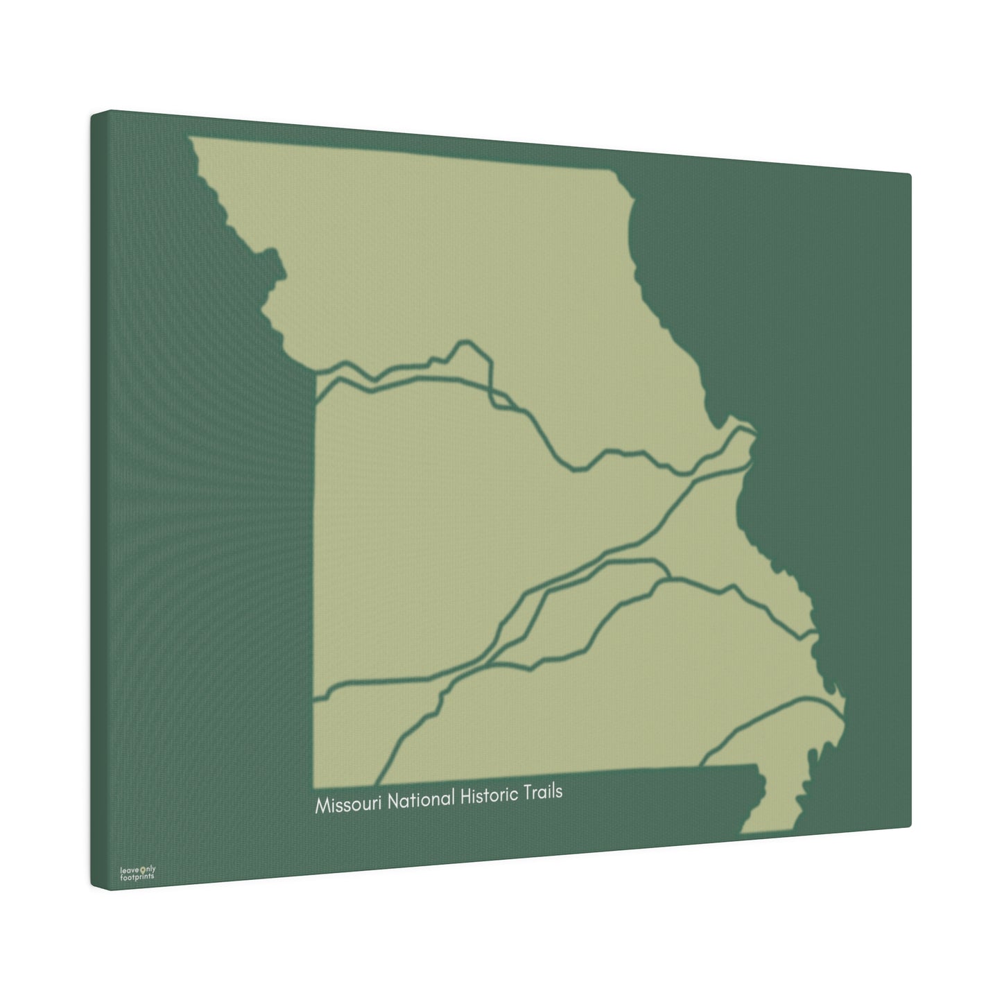 Missouri National Historic Trails Matte Canvas, Stretched, 0.75"