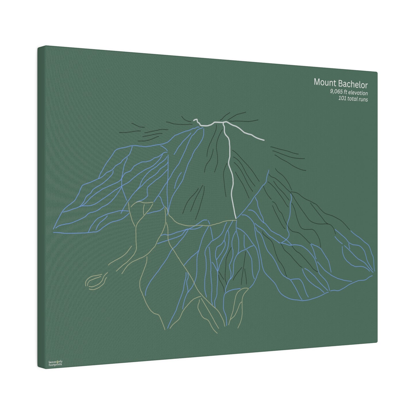 Mount Bachelor Matte Canvas, Stretched, 0.75"