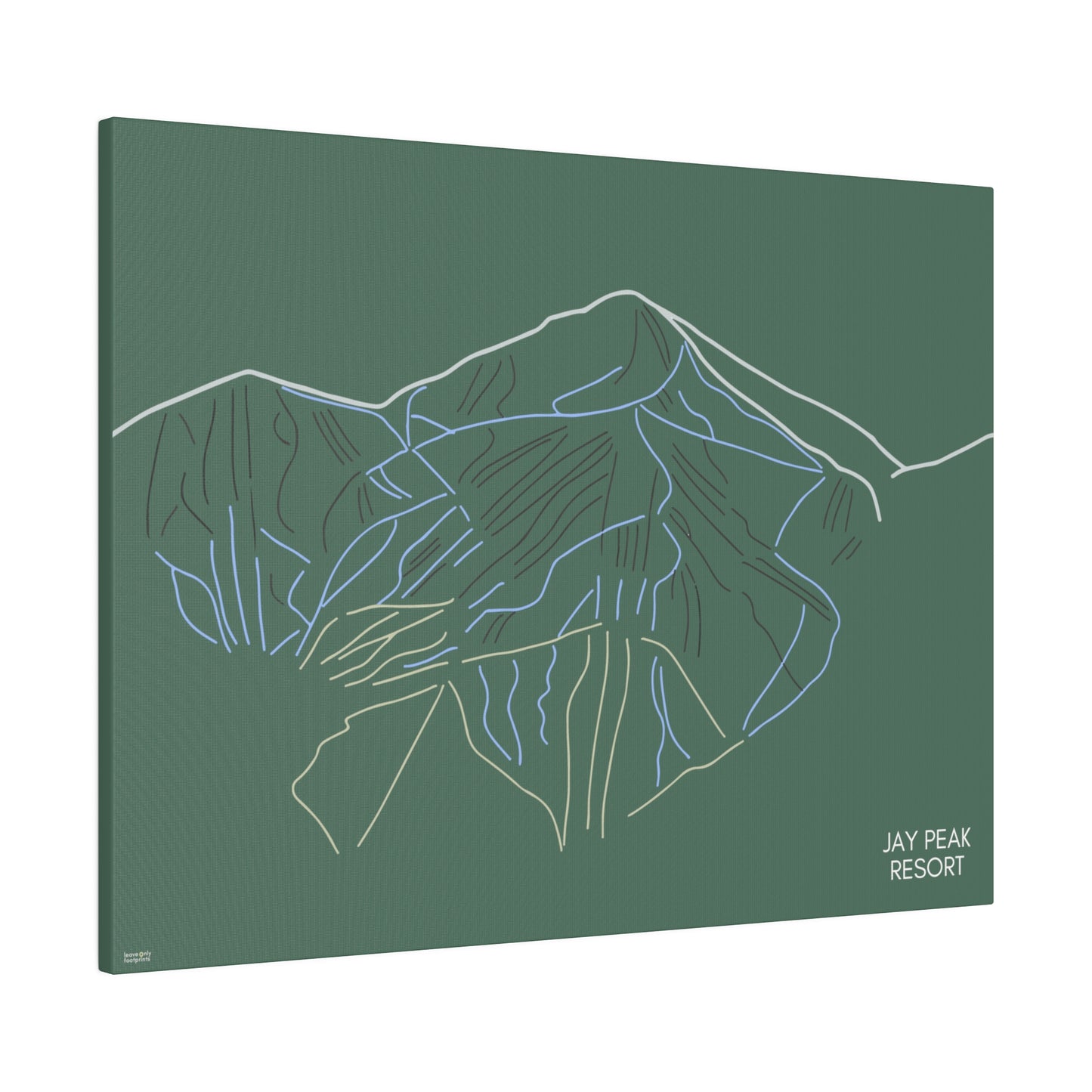 Jay Peak Resort Matte Canvas, Stretched, 0.75"