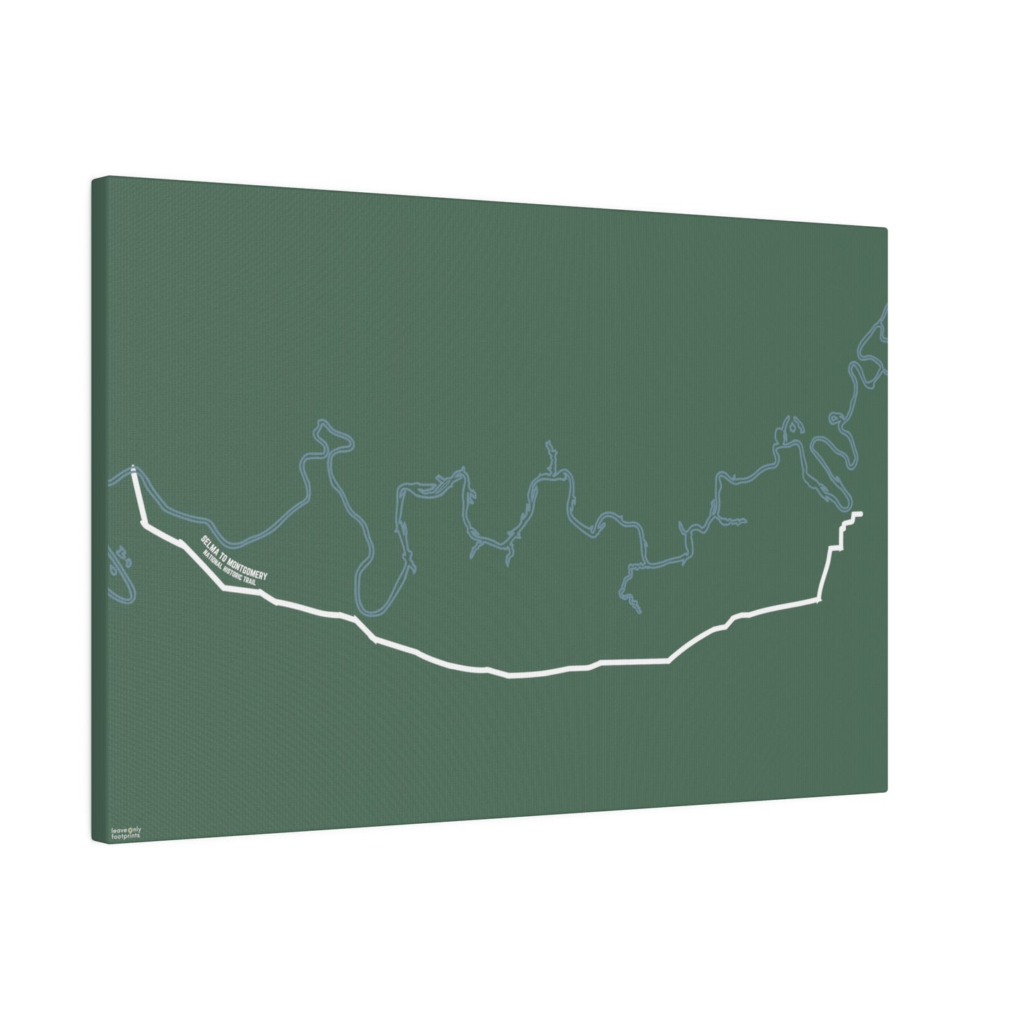 Selma to Montgomery National Historic Trail Matte Canvas, Stretched, 0.75"