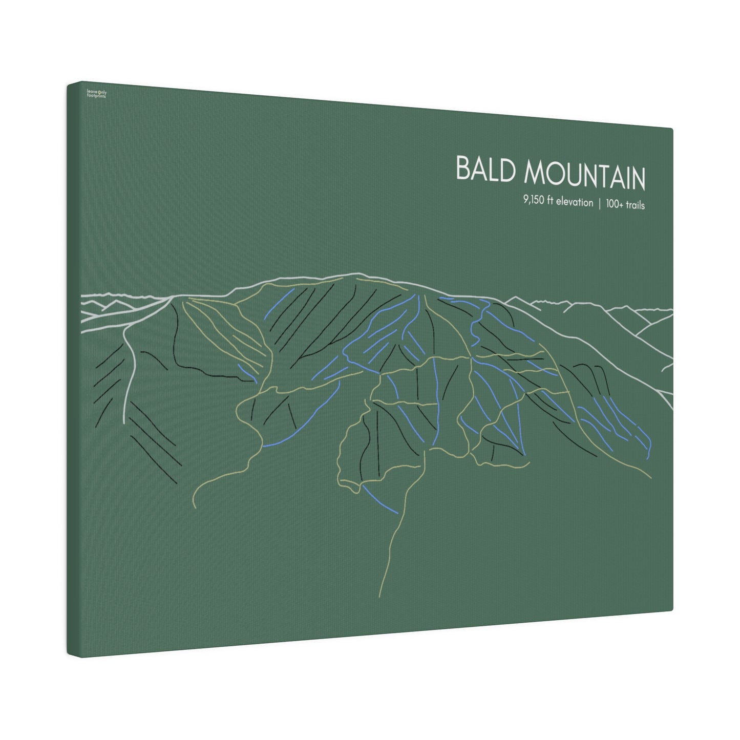 Bald Mountain Matte Canvas, Stretched, 0.75"