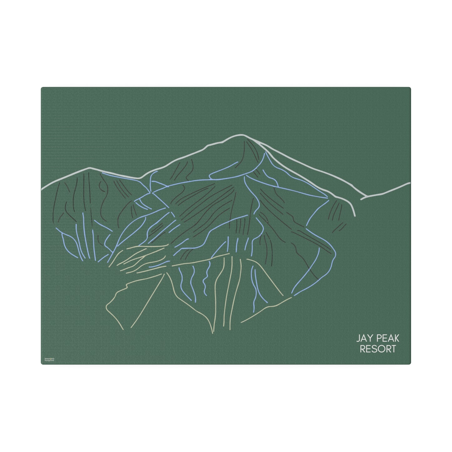 Jay Peak Resort Matte Canvas, Stretched, 0.75"