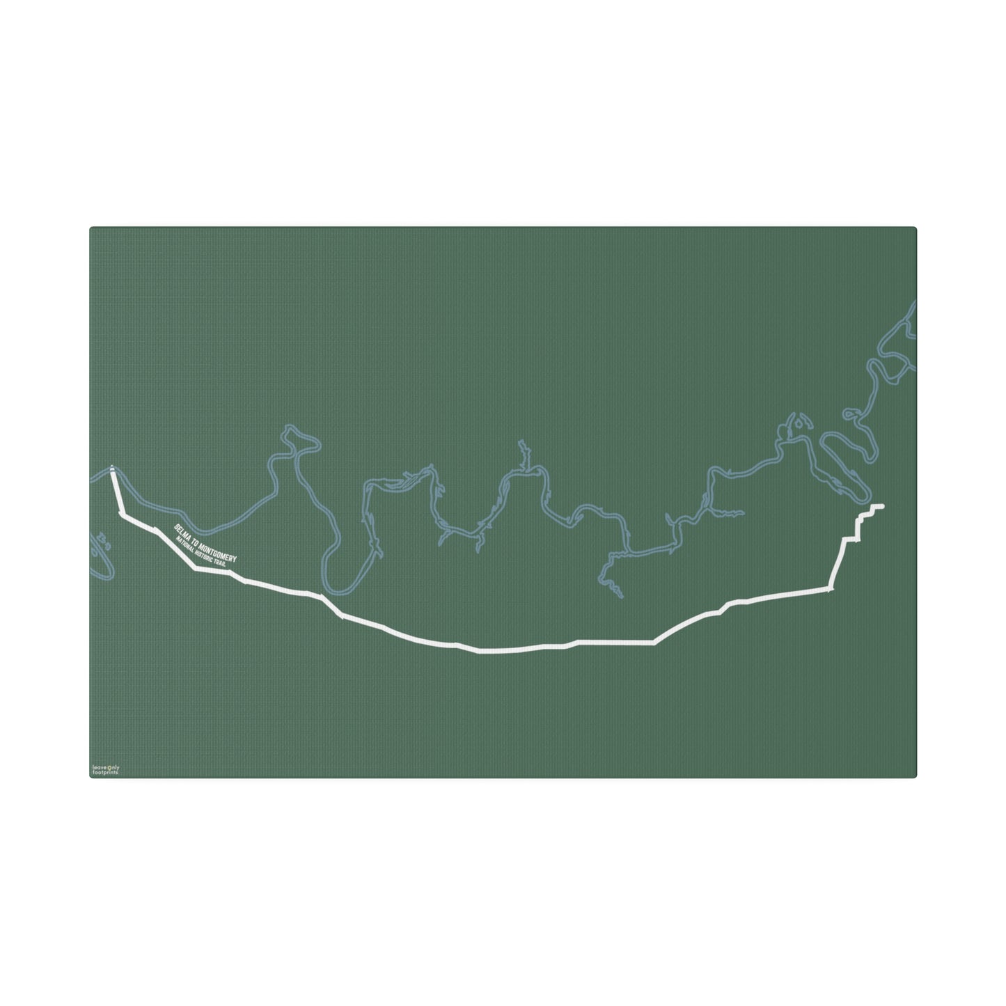 Selma to Montgomery National Historic Trail Matte Canvas, Stretched, 0.75"