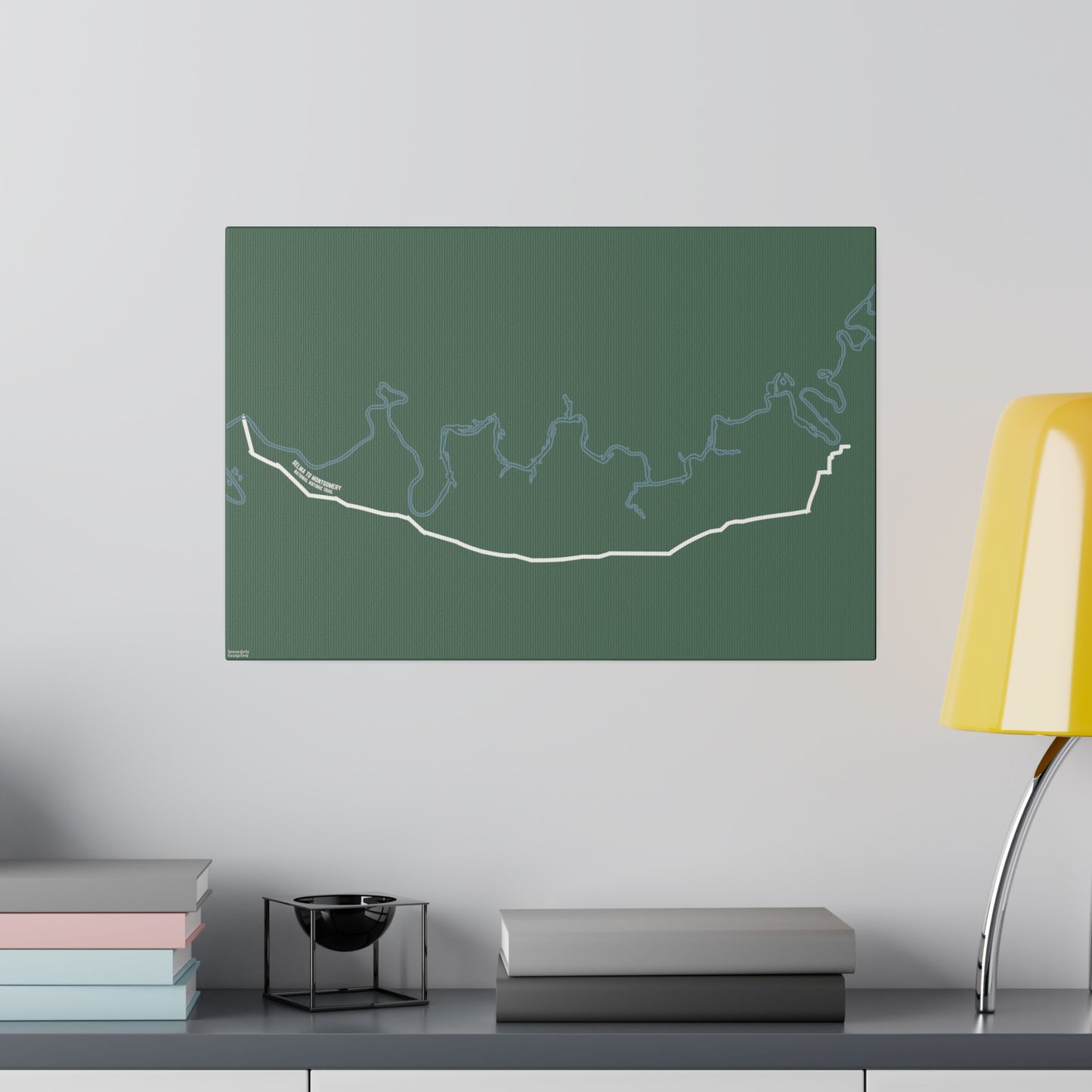 Selma to Montgomery National Historic Trail Matte Canvas, Stretched, 0.75"