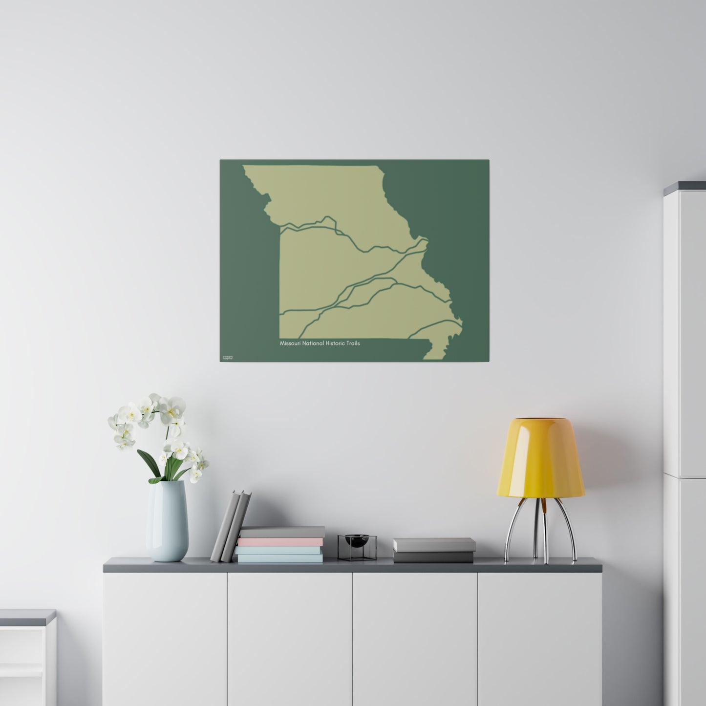 Missouri National Historic Trails Matte Canvas, Stretched, 0.75"