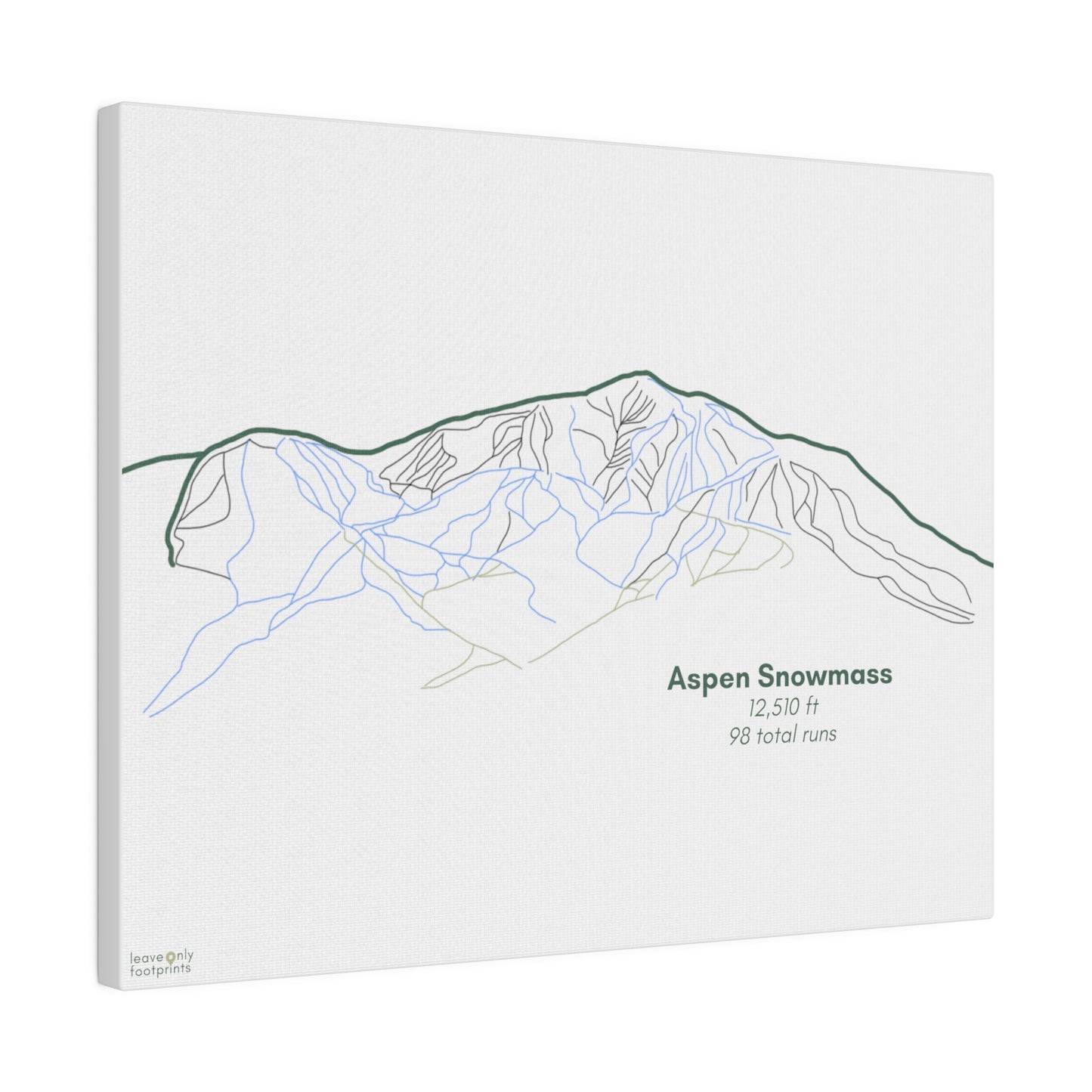 Aspen Snowmass Matte Canvas, Stretched, 0.75"