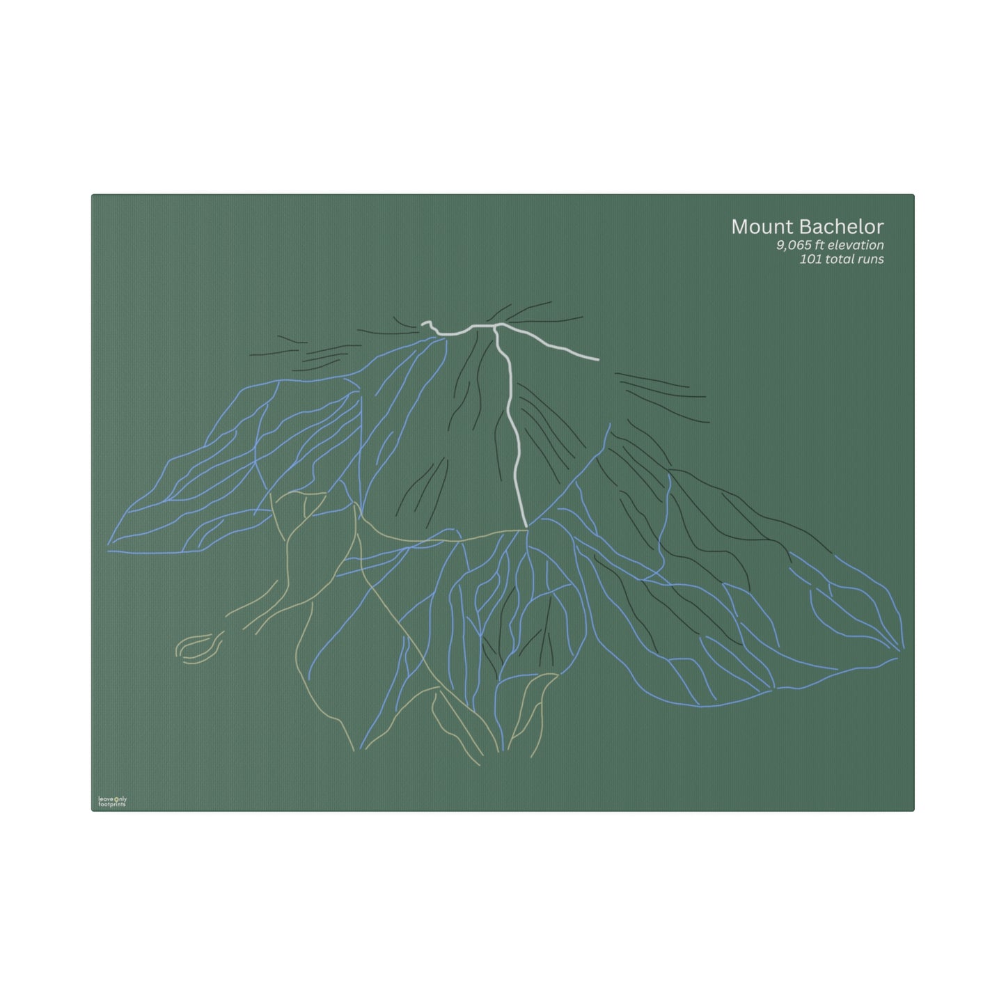Mount Bachelor Matte Canvas, Stretched, 0.75"