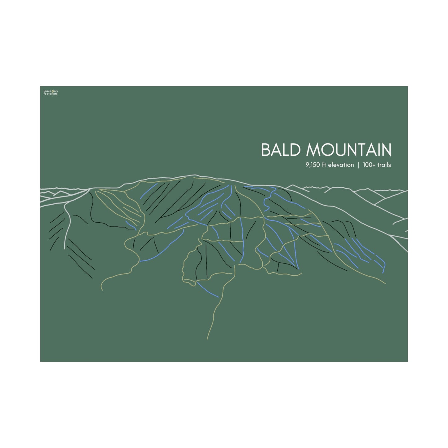 Bald Mountain Horizontal Print