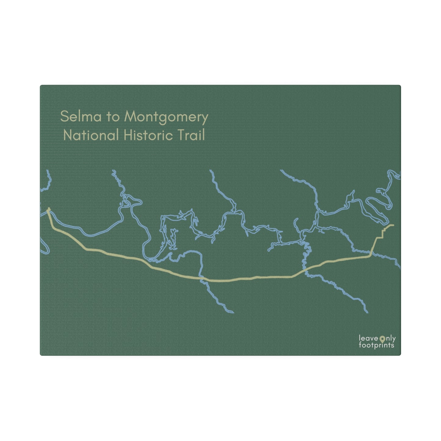 Selma to Montgomery National Historic Trail Matte Canvas, Stretched, 0.75"
