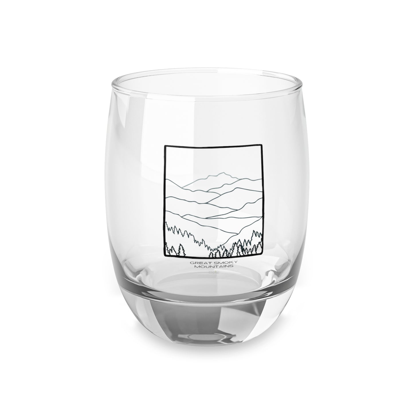 Great Smoky Mountains Bar Glass