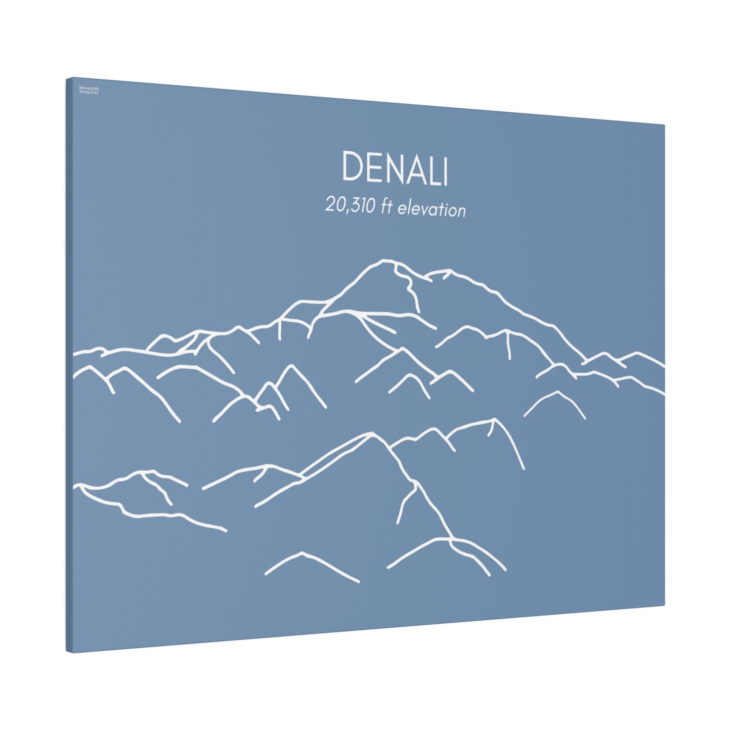 Denali Mountain Matte Canvas, Stretched, 0.75"