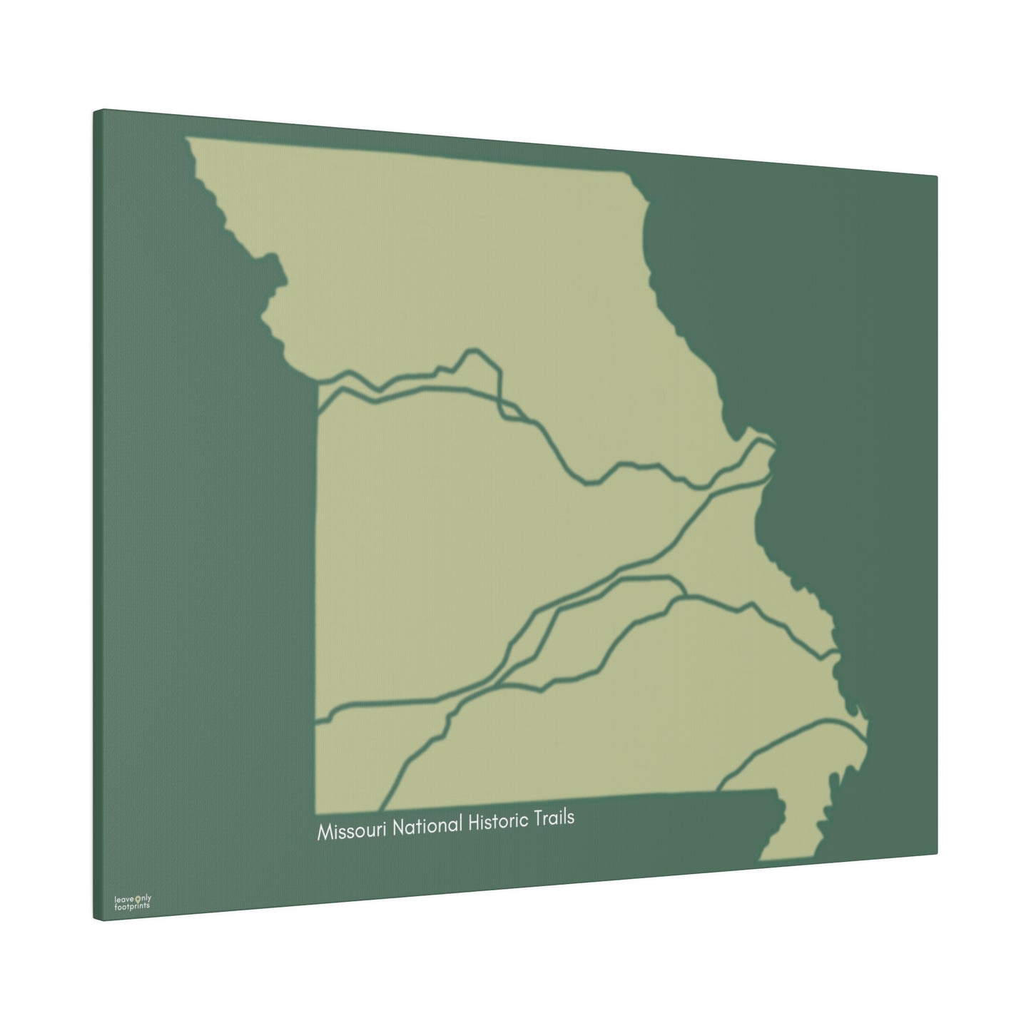 Missouri National Historic Trails Matte Canvas, Stretched, 0.75"