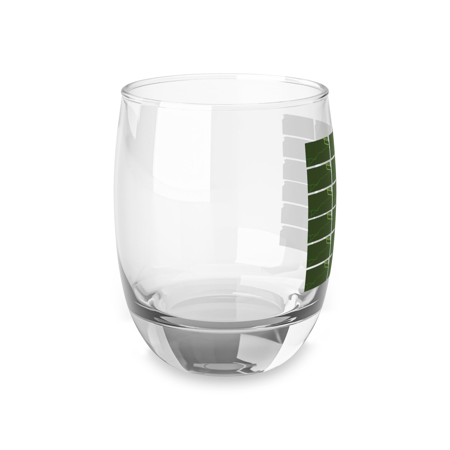 Kansas National Trails Patterned Bar Glass