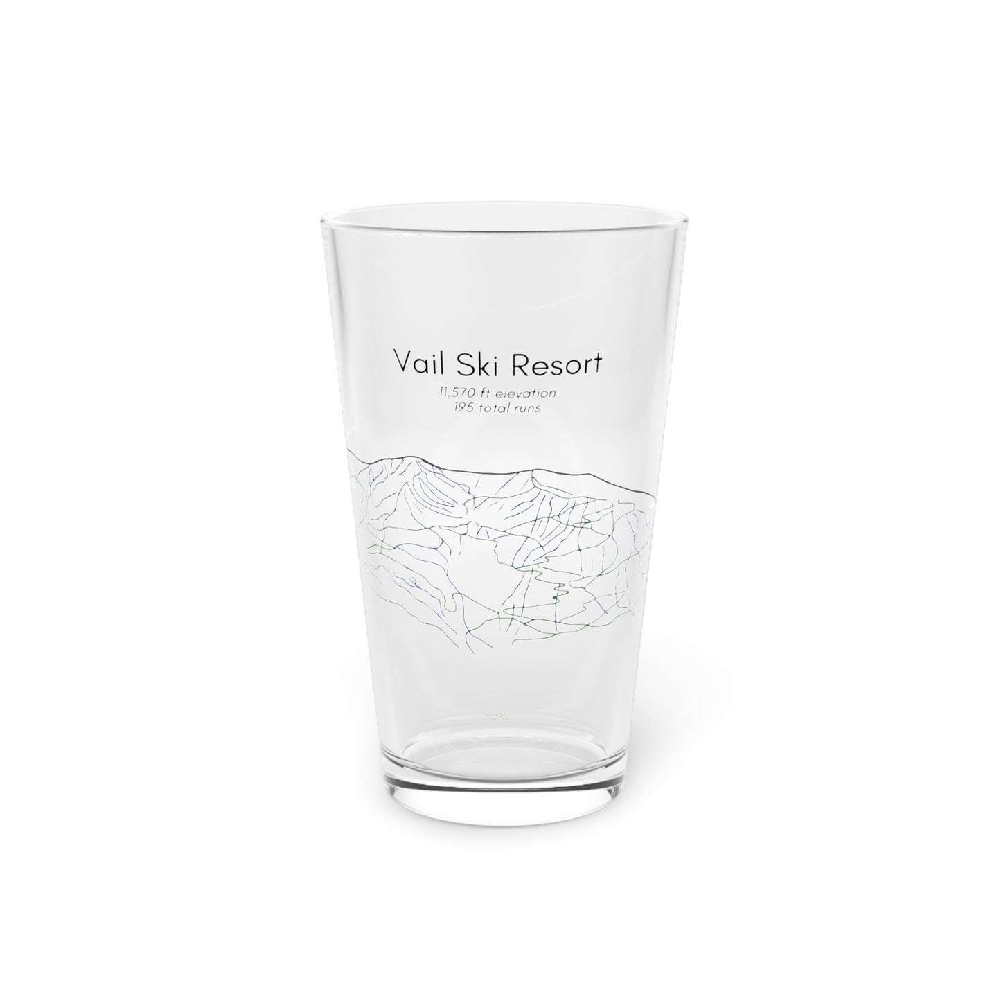Vail Ski Resort Pint Glass, 16oz
