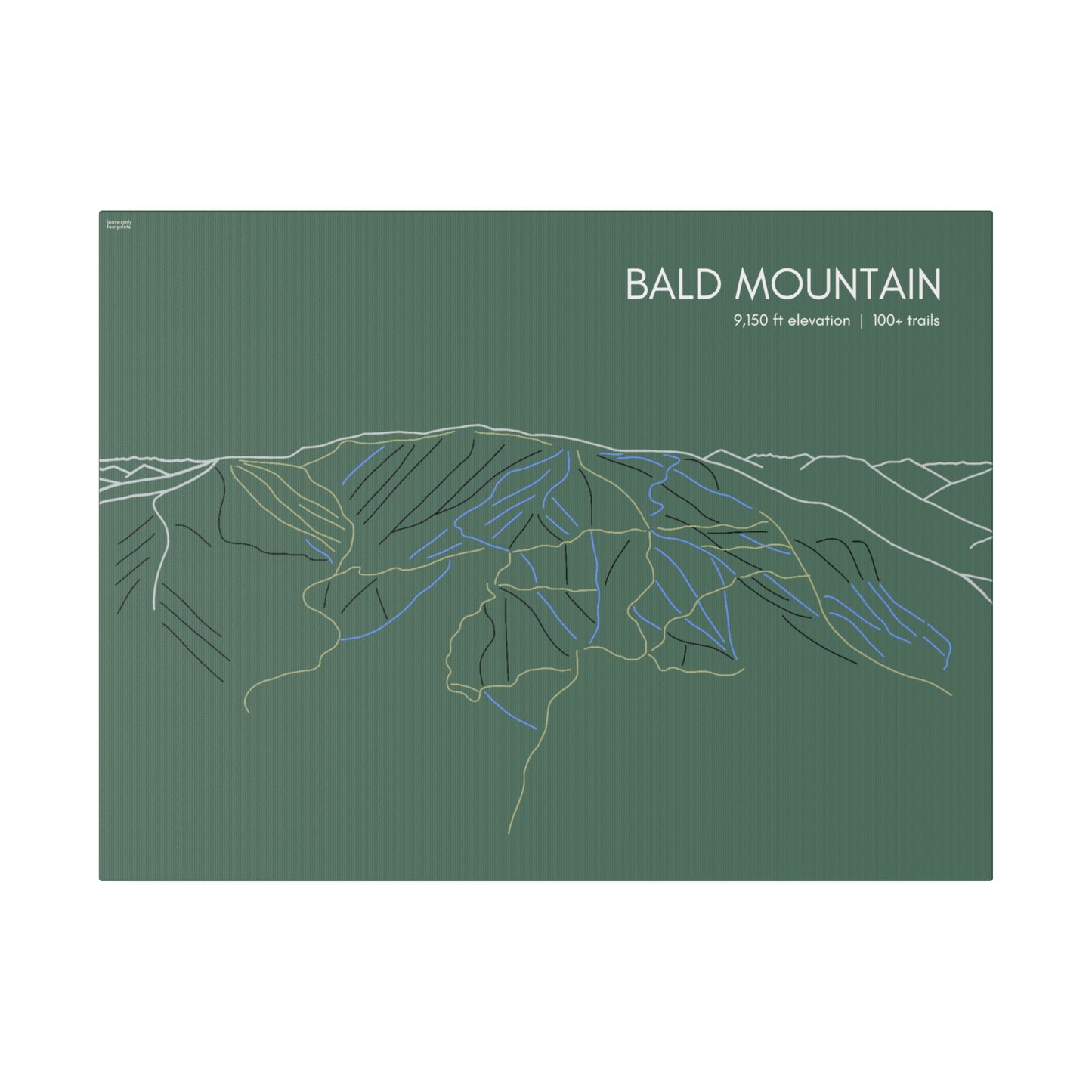 Bald Mountain Matte Canvas, Stretched, 0.75"