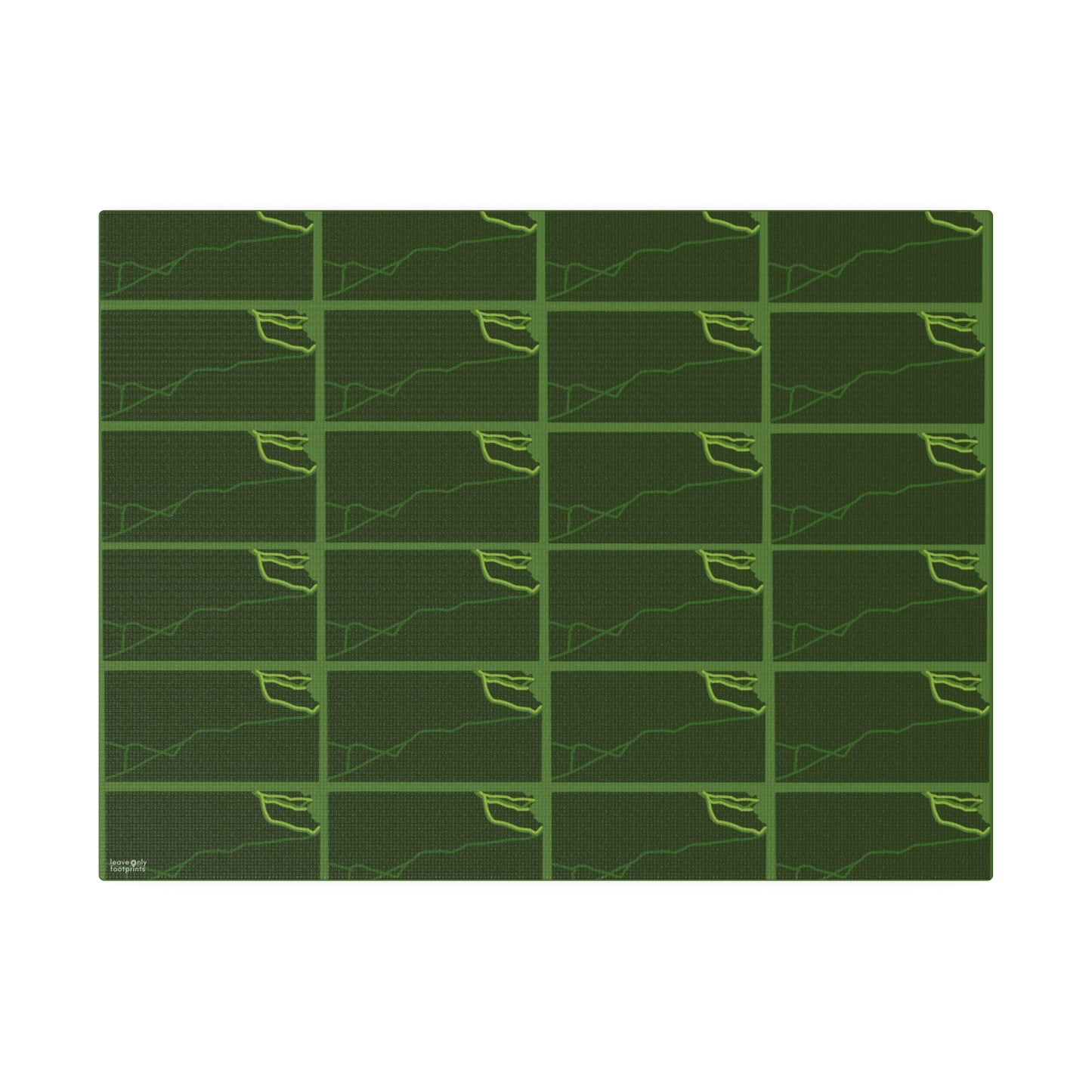 Kansas National Trails Patterned Matte Canvas, Stretched, 0.75"