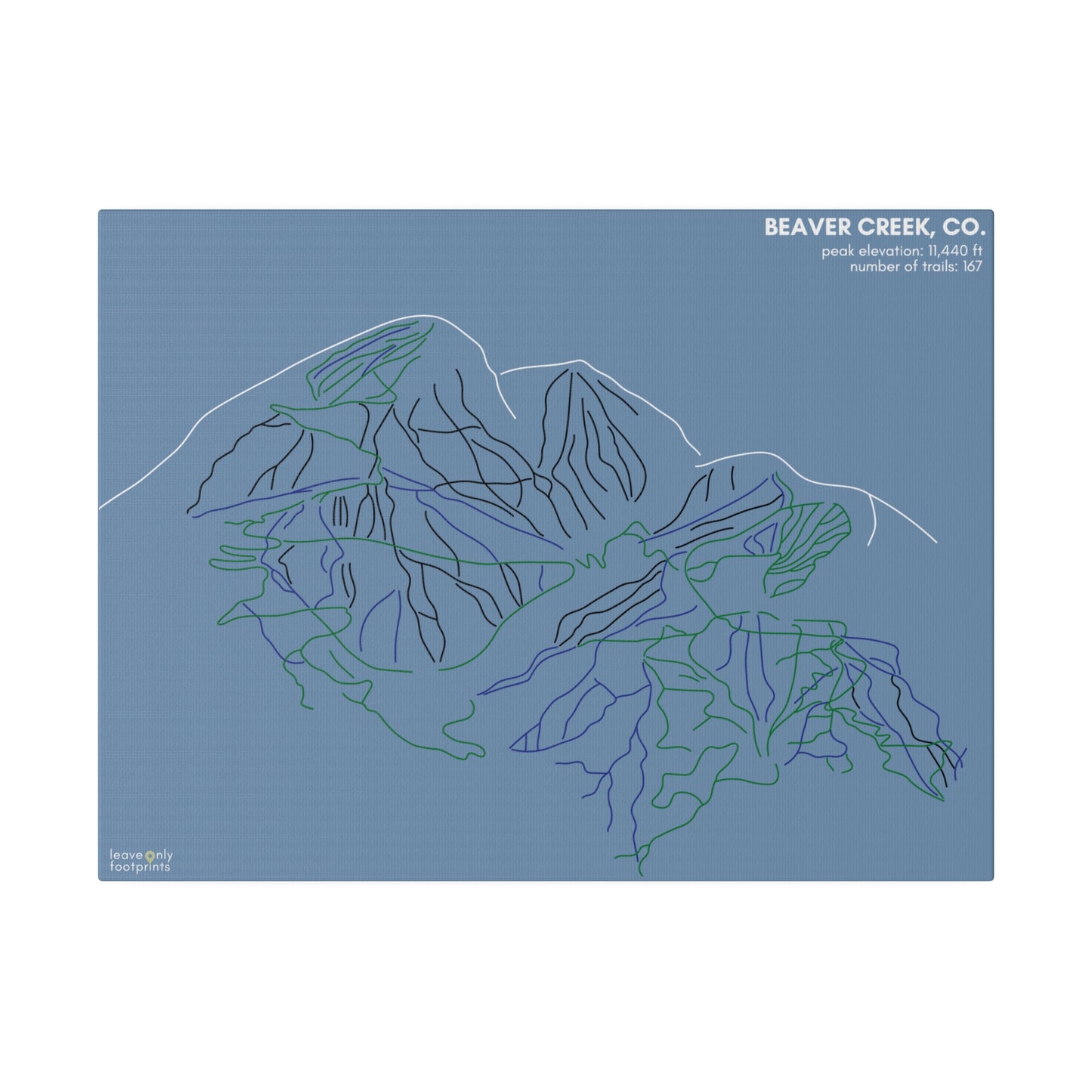 Beaver Creek Matte Canvas, Stretched, 0.75"