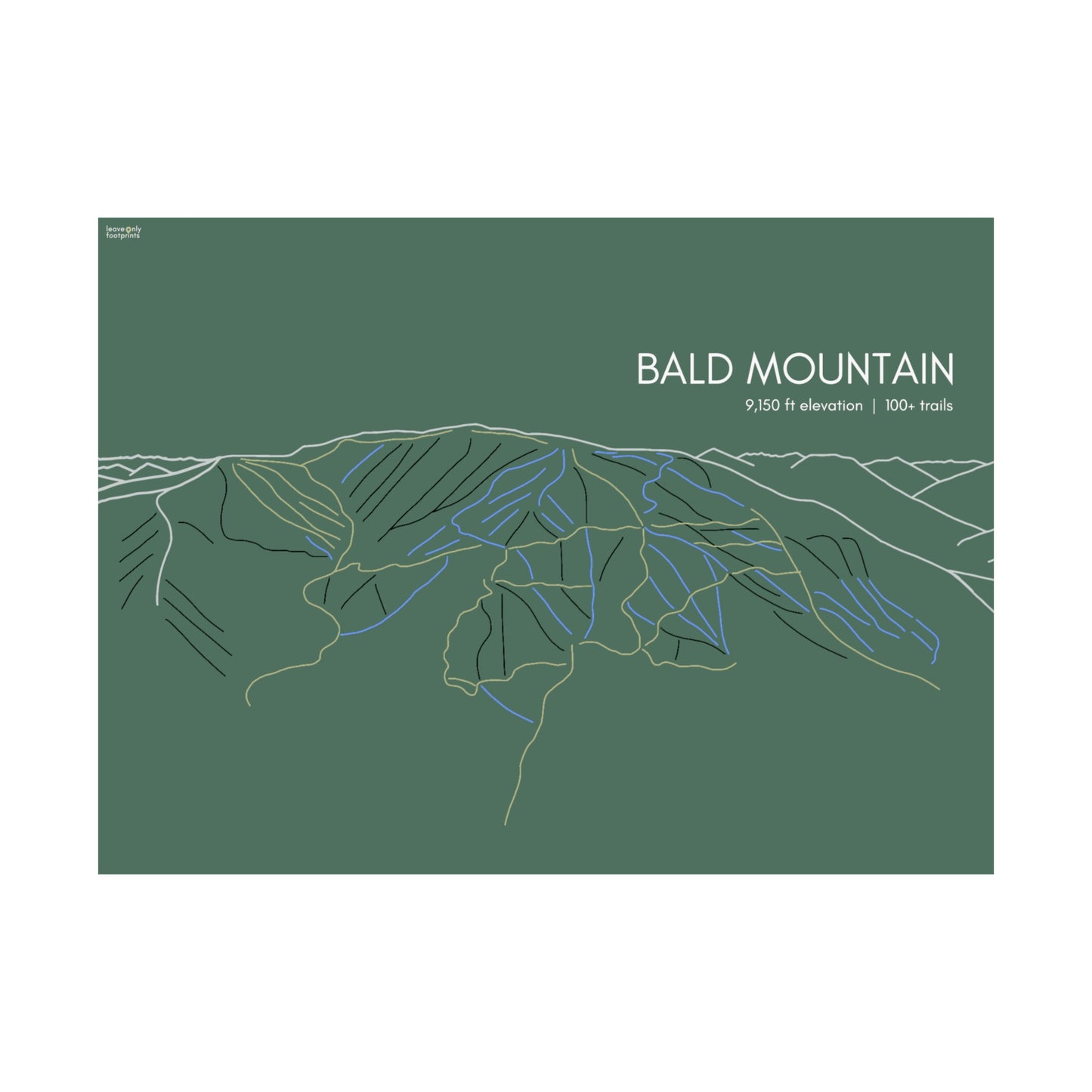 Bald Mountain Horizontal Print