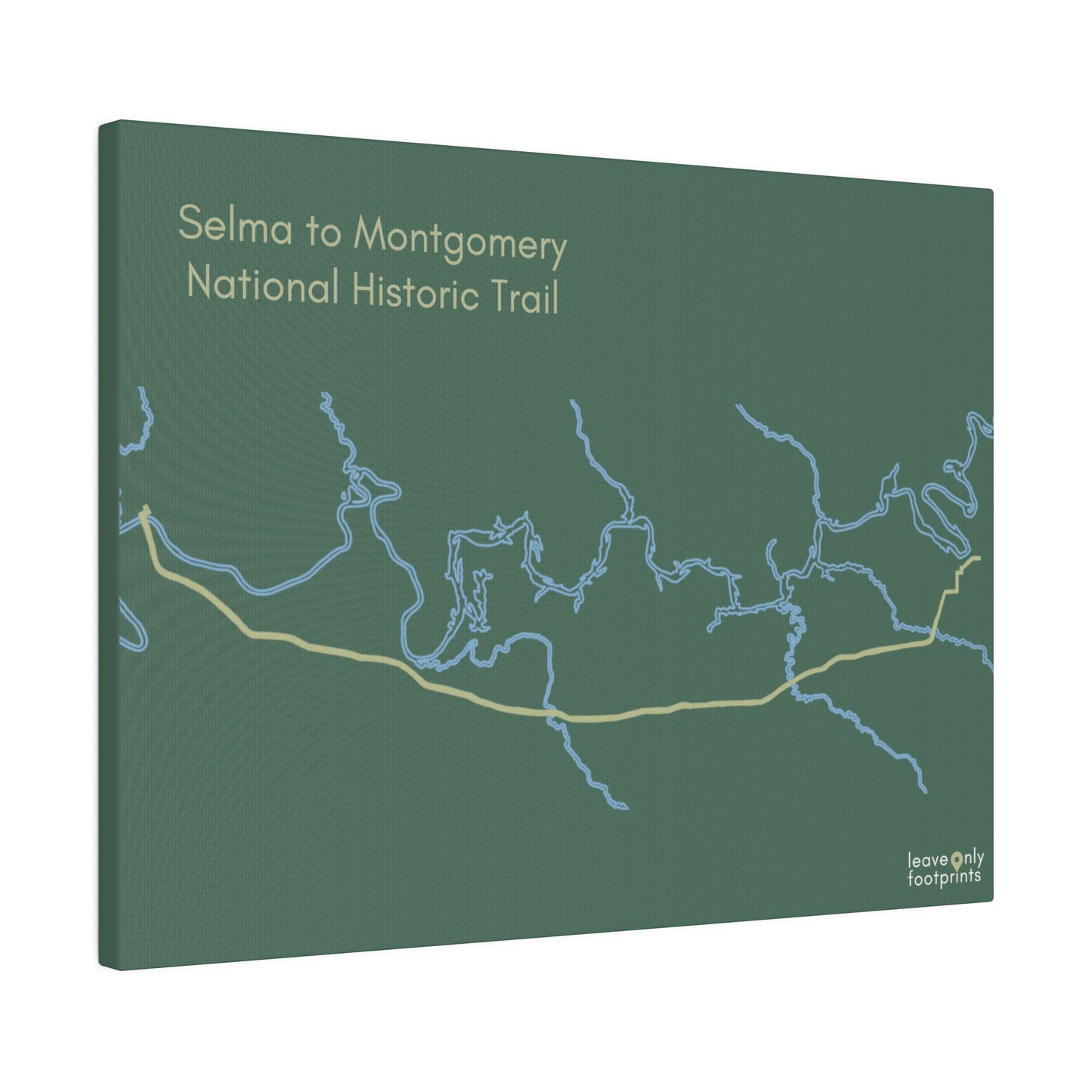 Selma to Montgomery National Historic Trail Matte Canvas, Stretched, 0.75"