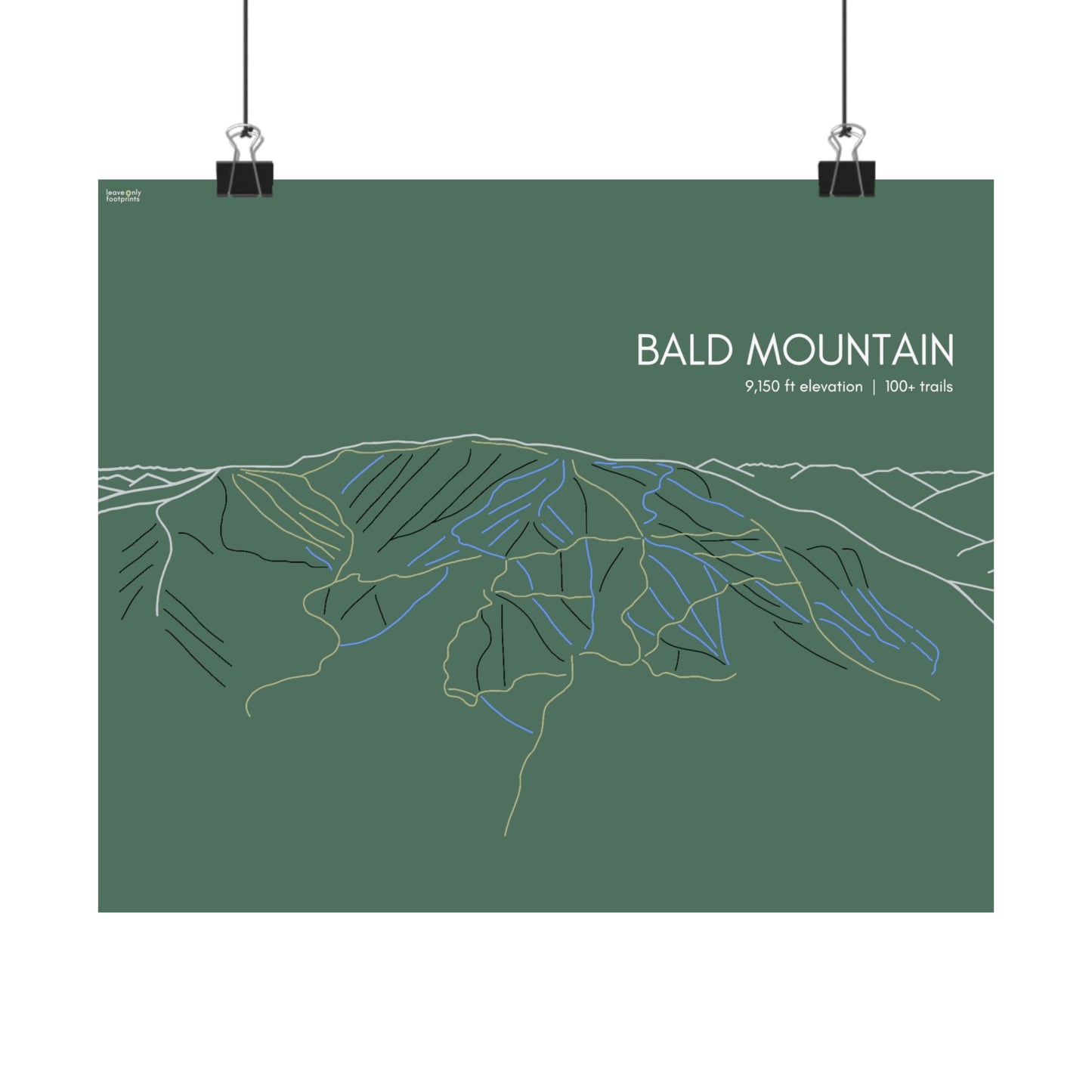 Bald Mountain Horizontal Print