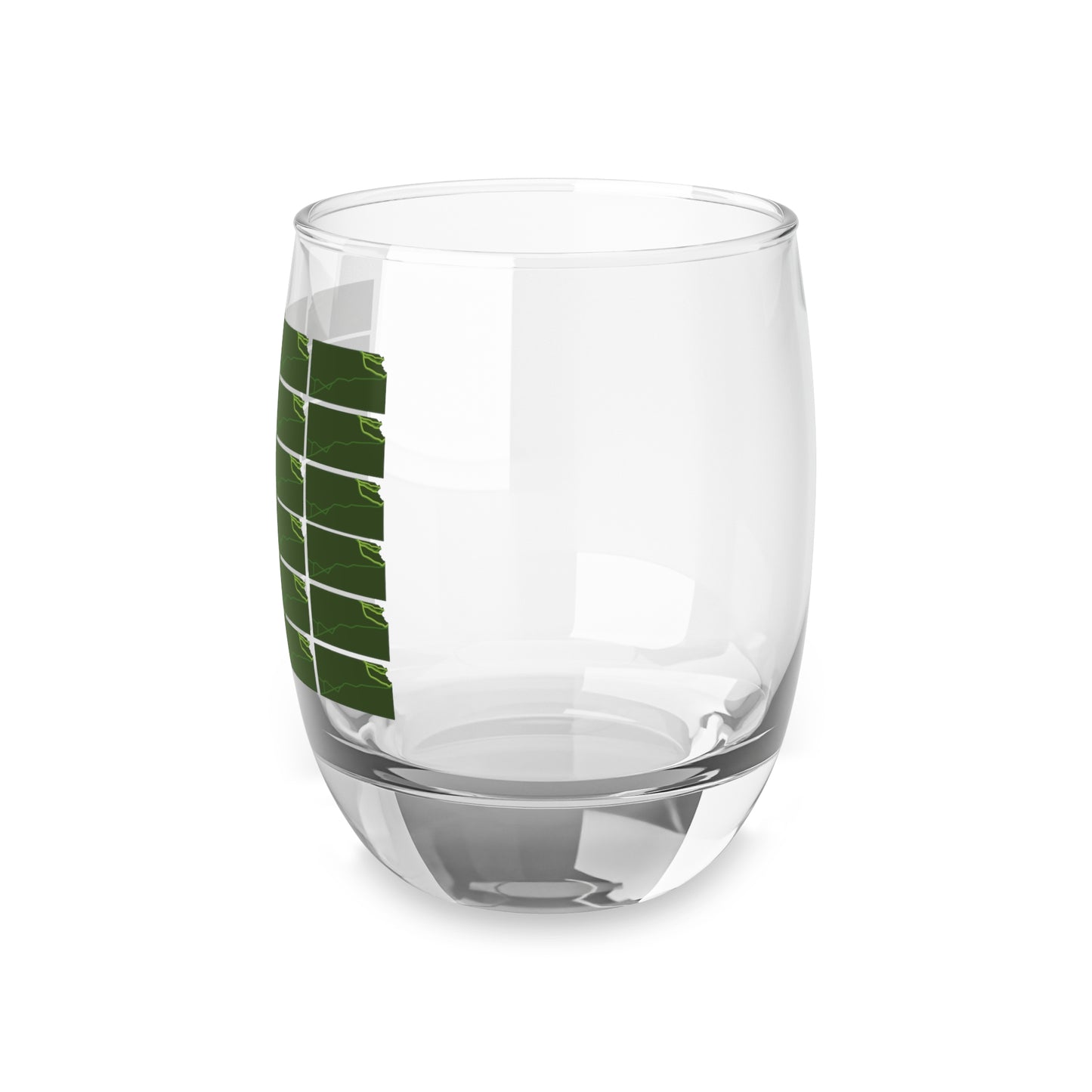 Kansas National Trails Patterned Bar Glass