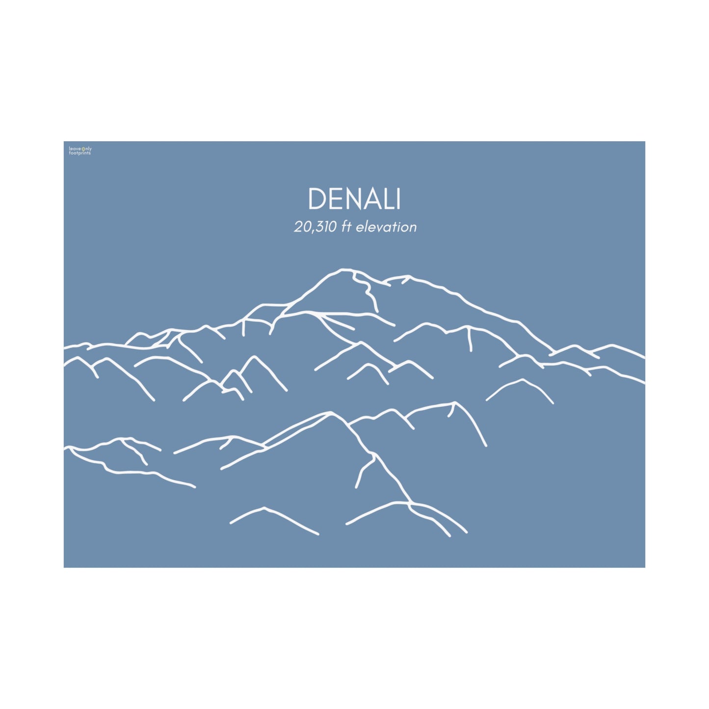 Denali Mountain Horizontal Print