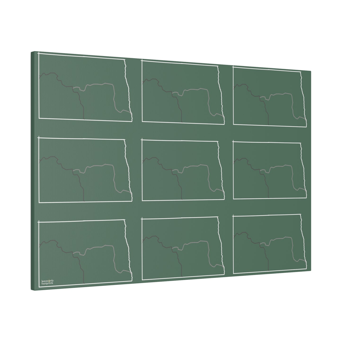 North Dakota National Trails Matte Canvas, Stretched, 0.75"