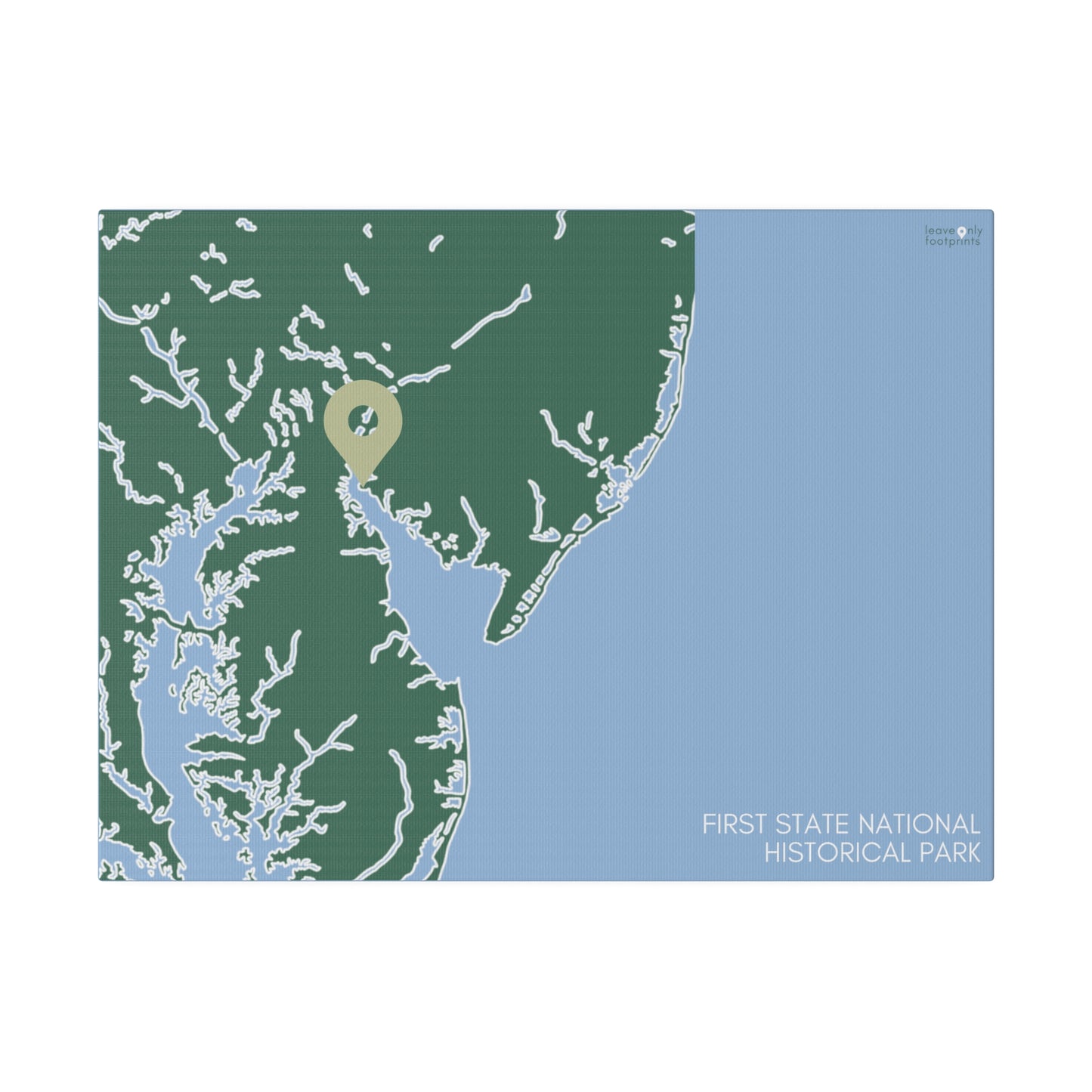 First State National Historical Park Matte Canvas, Stretched, 0.75"