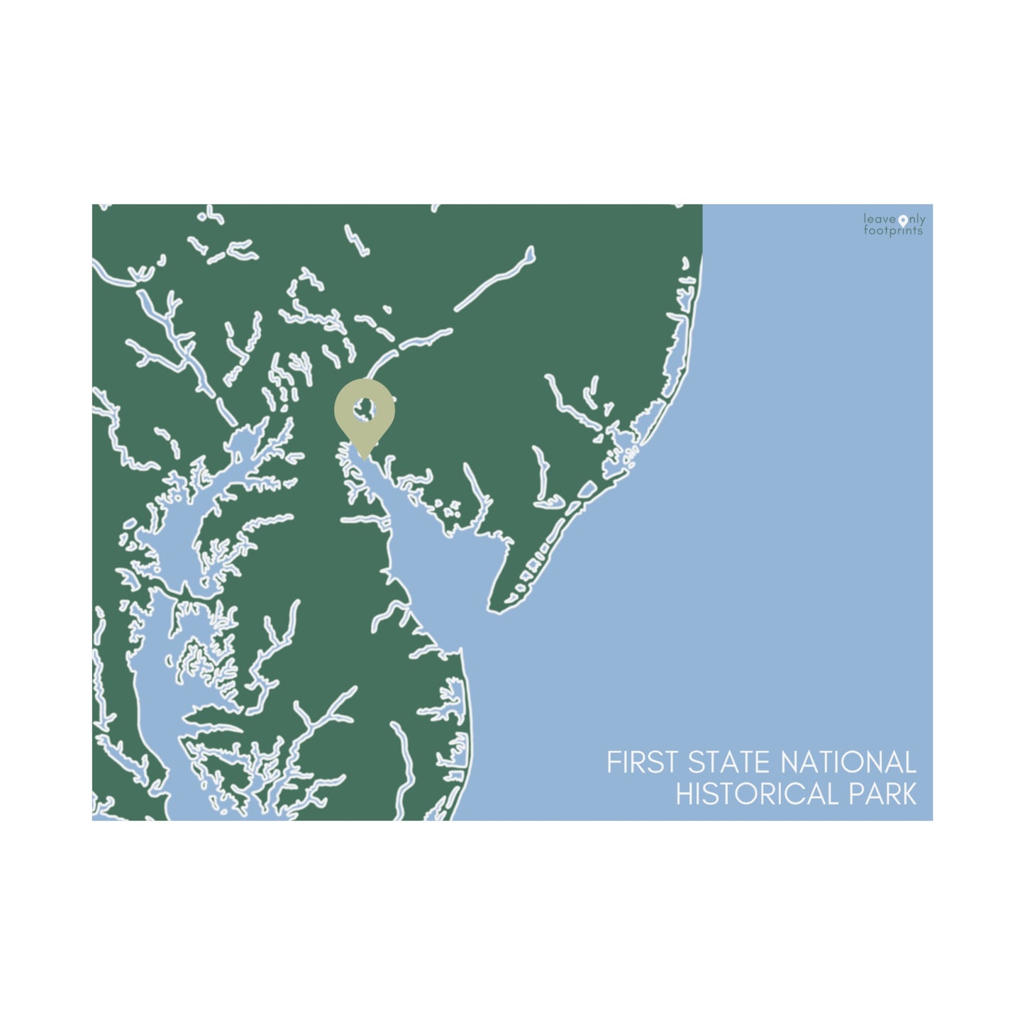 First State National Historical Park Matte Horizontal Print