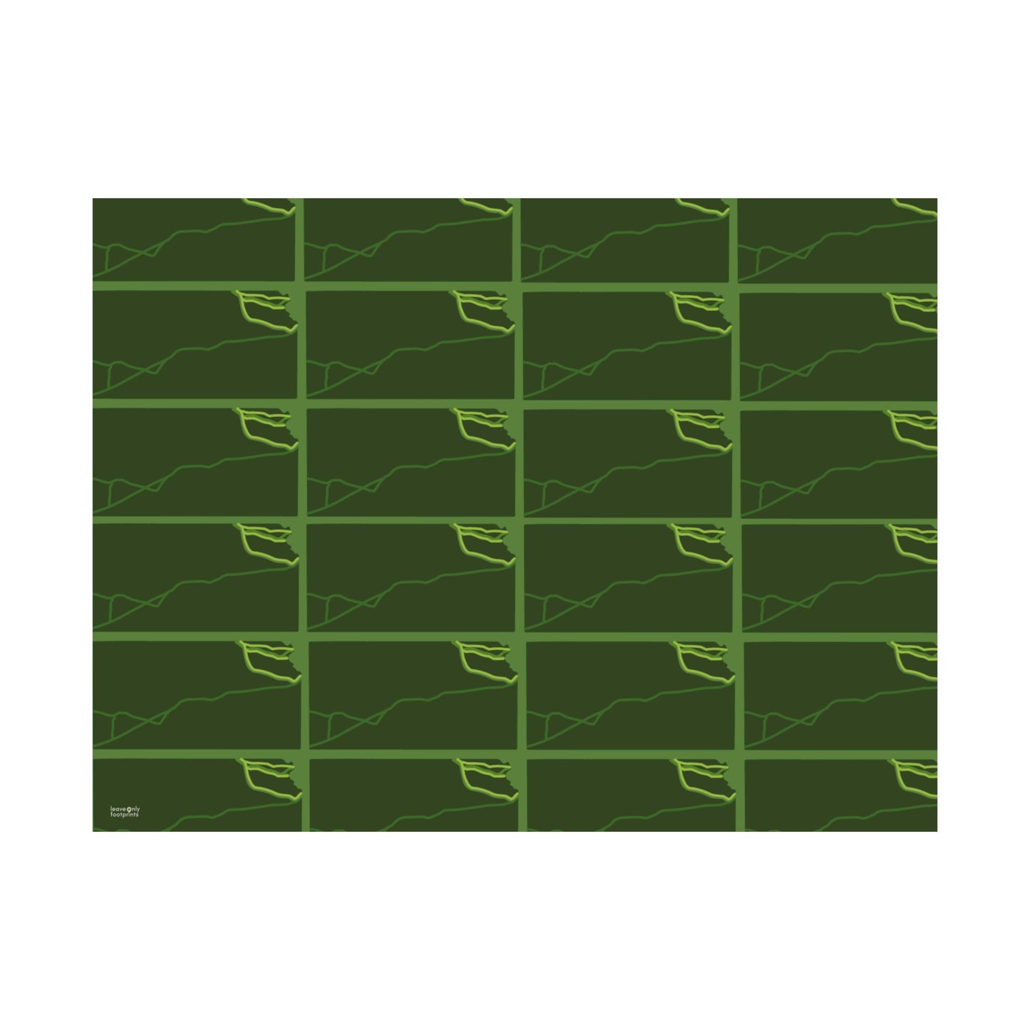 Kansas National Trails Patterned Horizontal Print