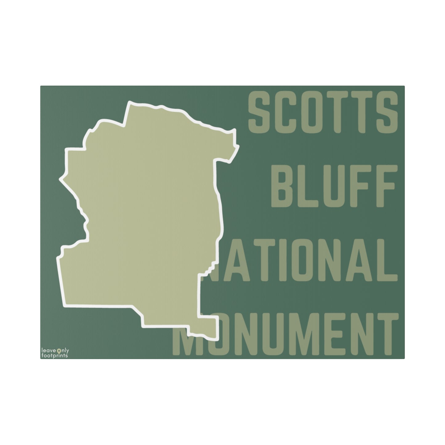 Scotts Bluff National Monument Matte Canvas, Stretched, 0.75"